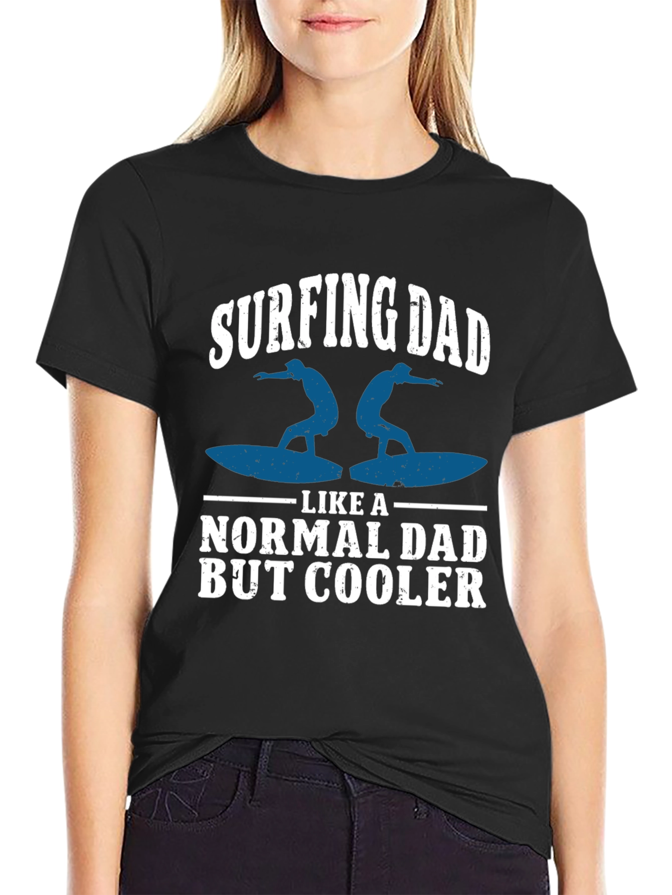 Surfing Dad T-Shirt - Cool Fathers Day Gift