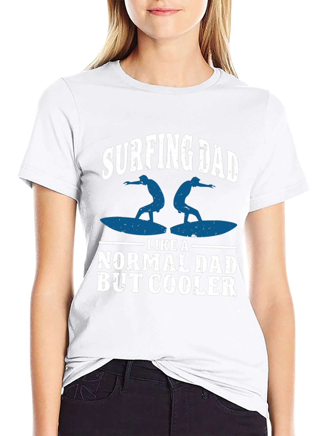 Surfing Dad T-Shirt - Cool Fathers Day Gift