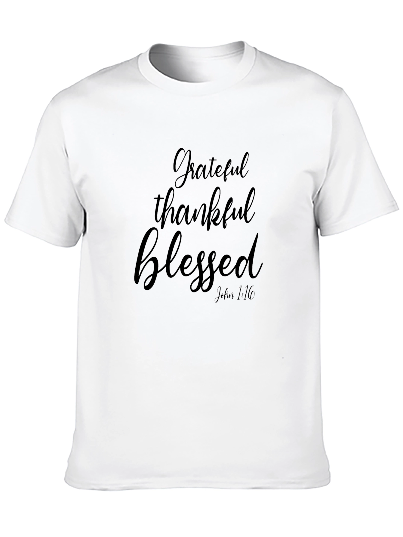 Grateful Thankful Blessed Graphic T-Shirt