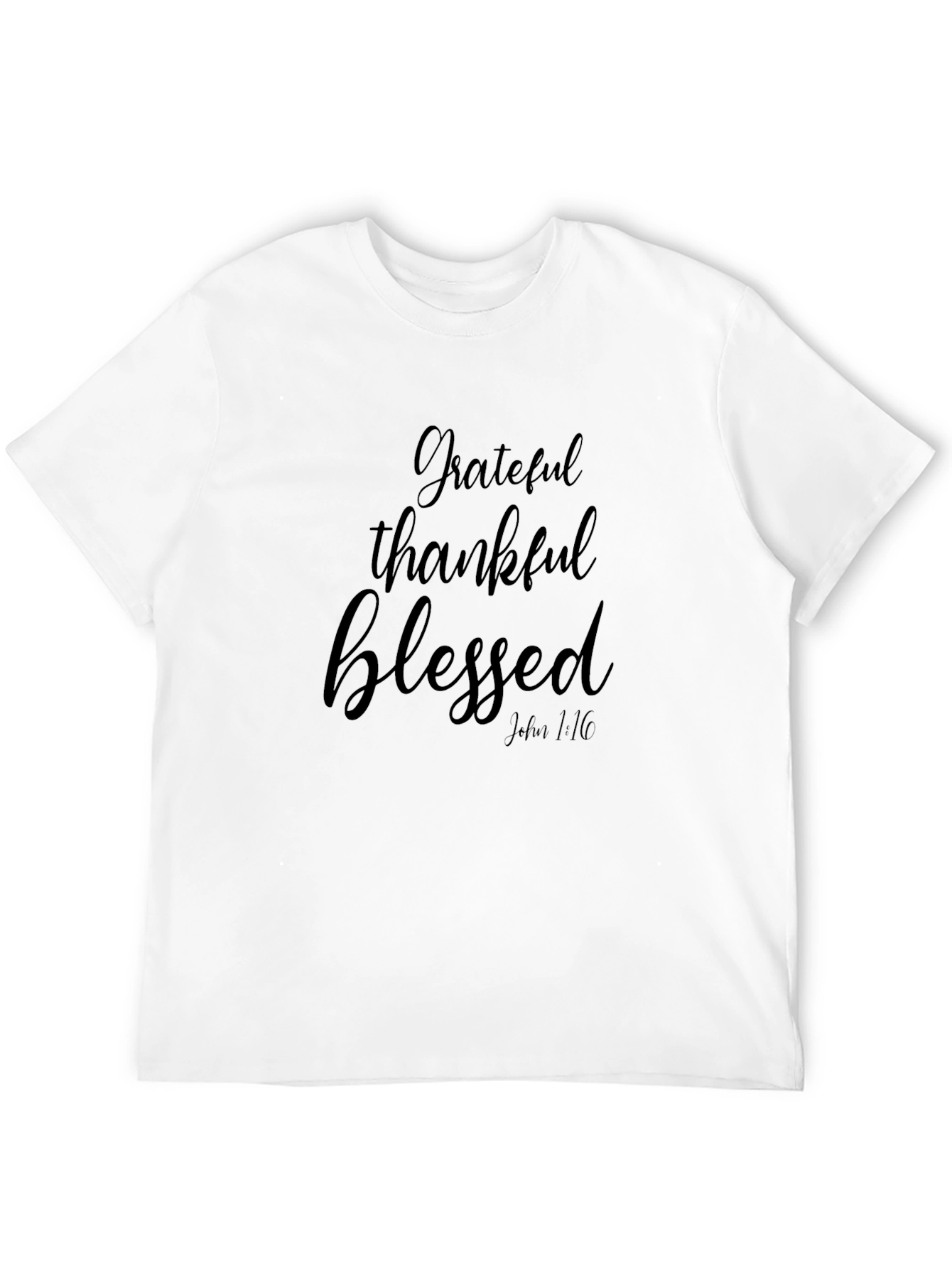 Grateful Thankful Blessed Graphic T-Shirt