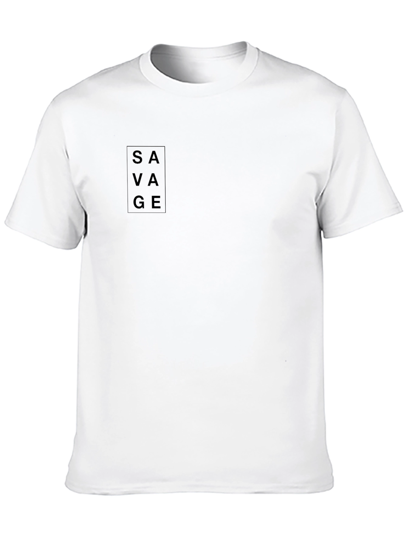 Mens Black SAVAGE Graphic Tee