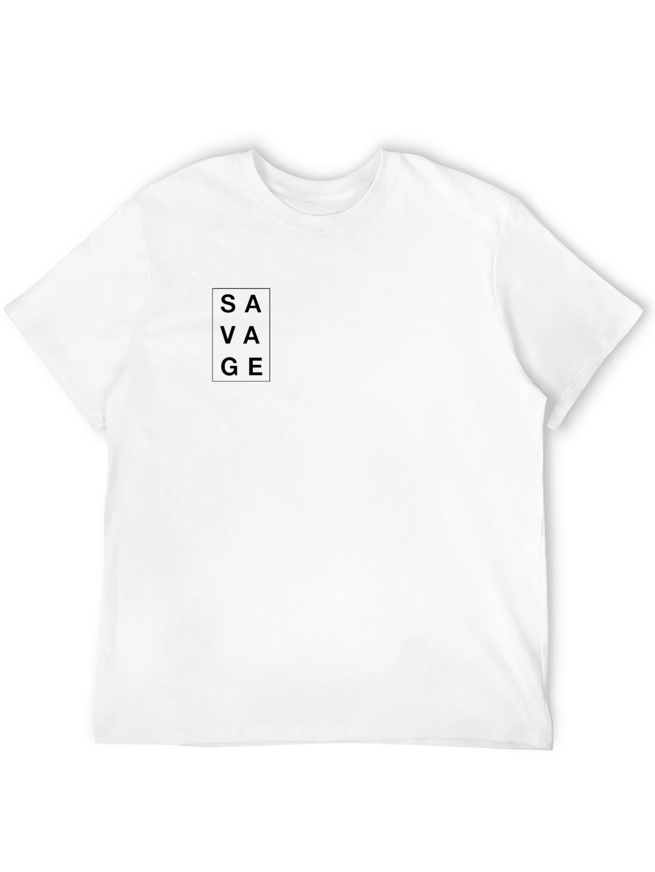 Mens Black SAVAGE Graphic Tee