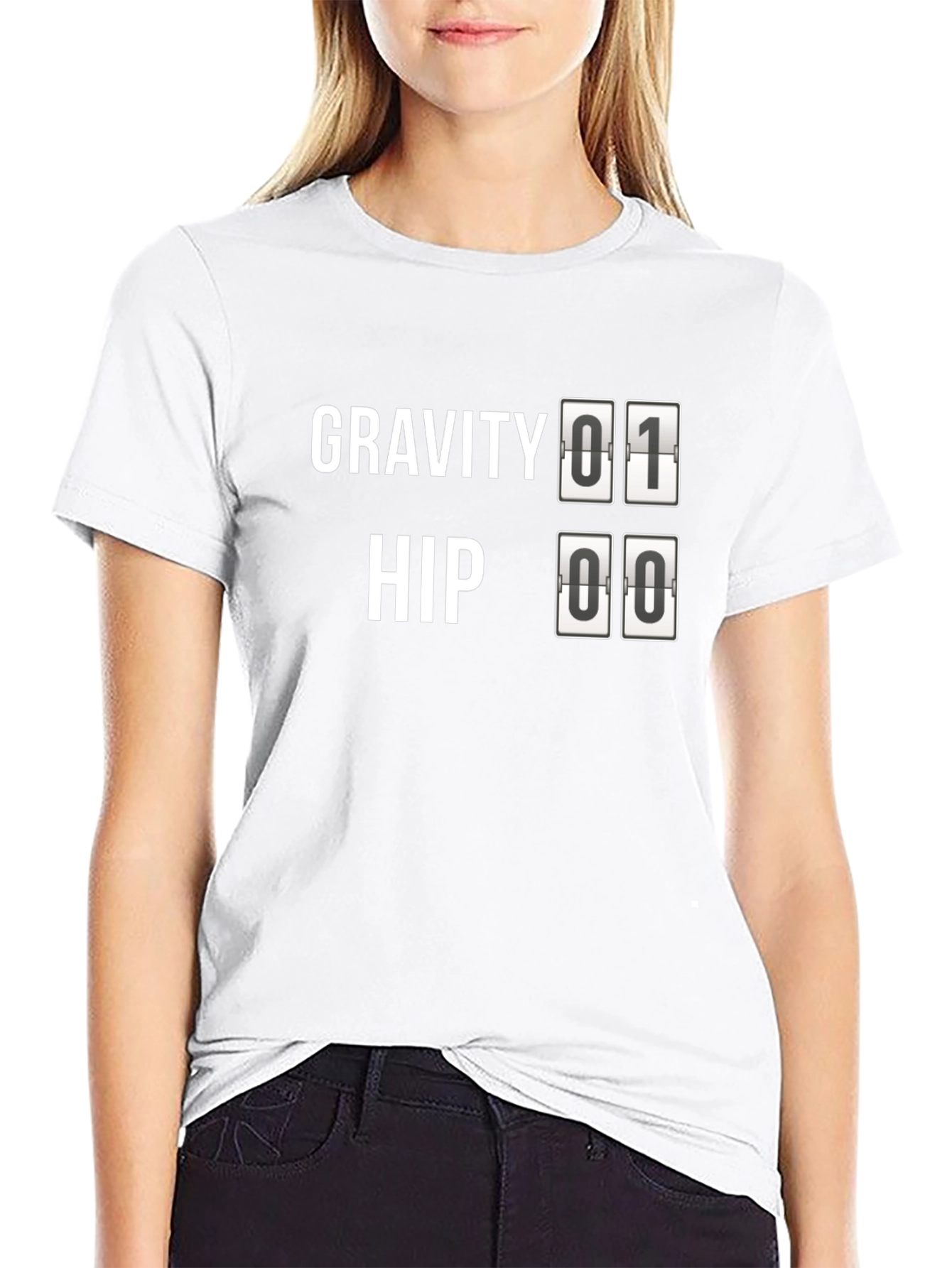 Gravity Hip T-Shirt - Mens Black Novelty Tee