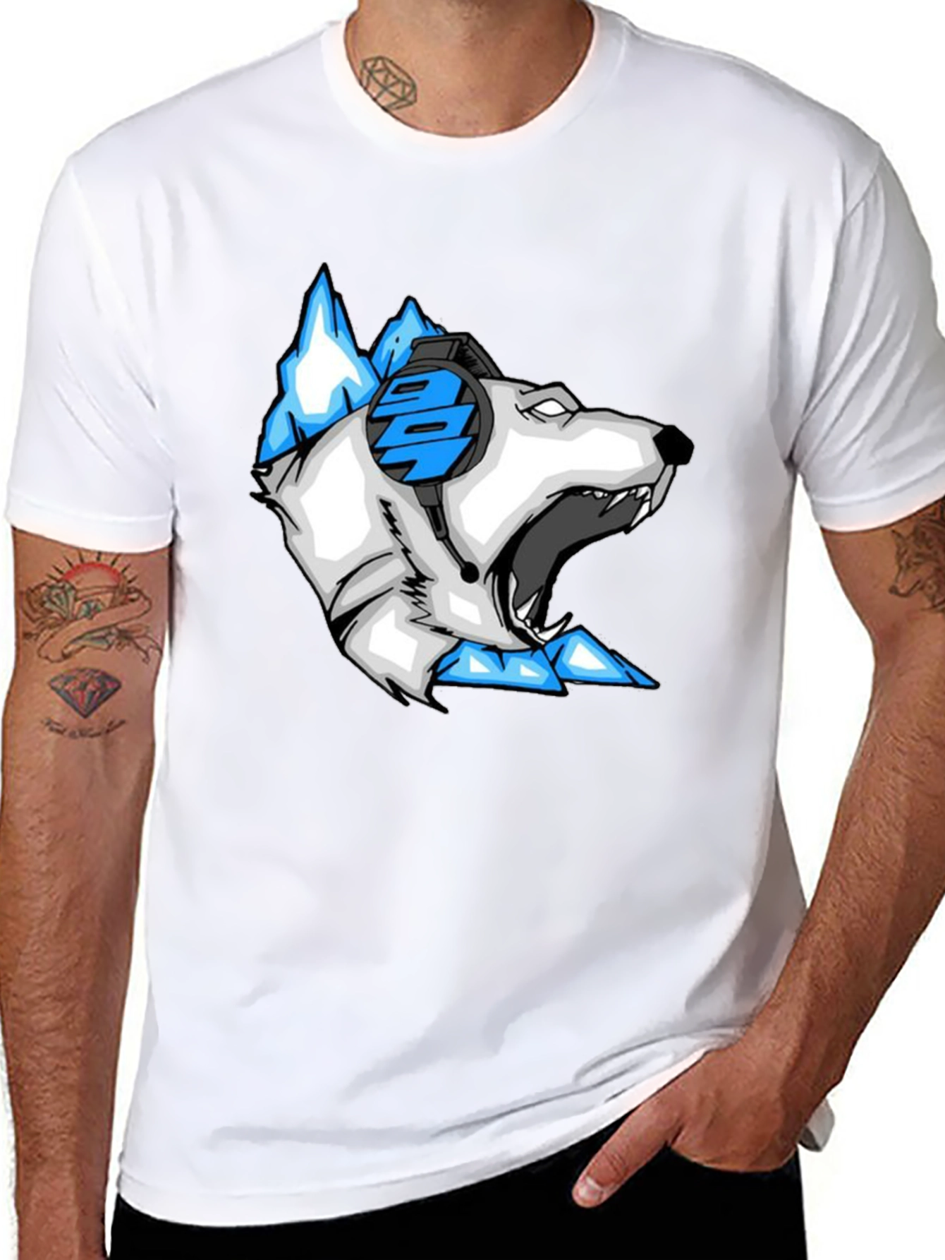Arctic Gamer T-Shirt - Cool Bear Design