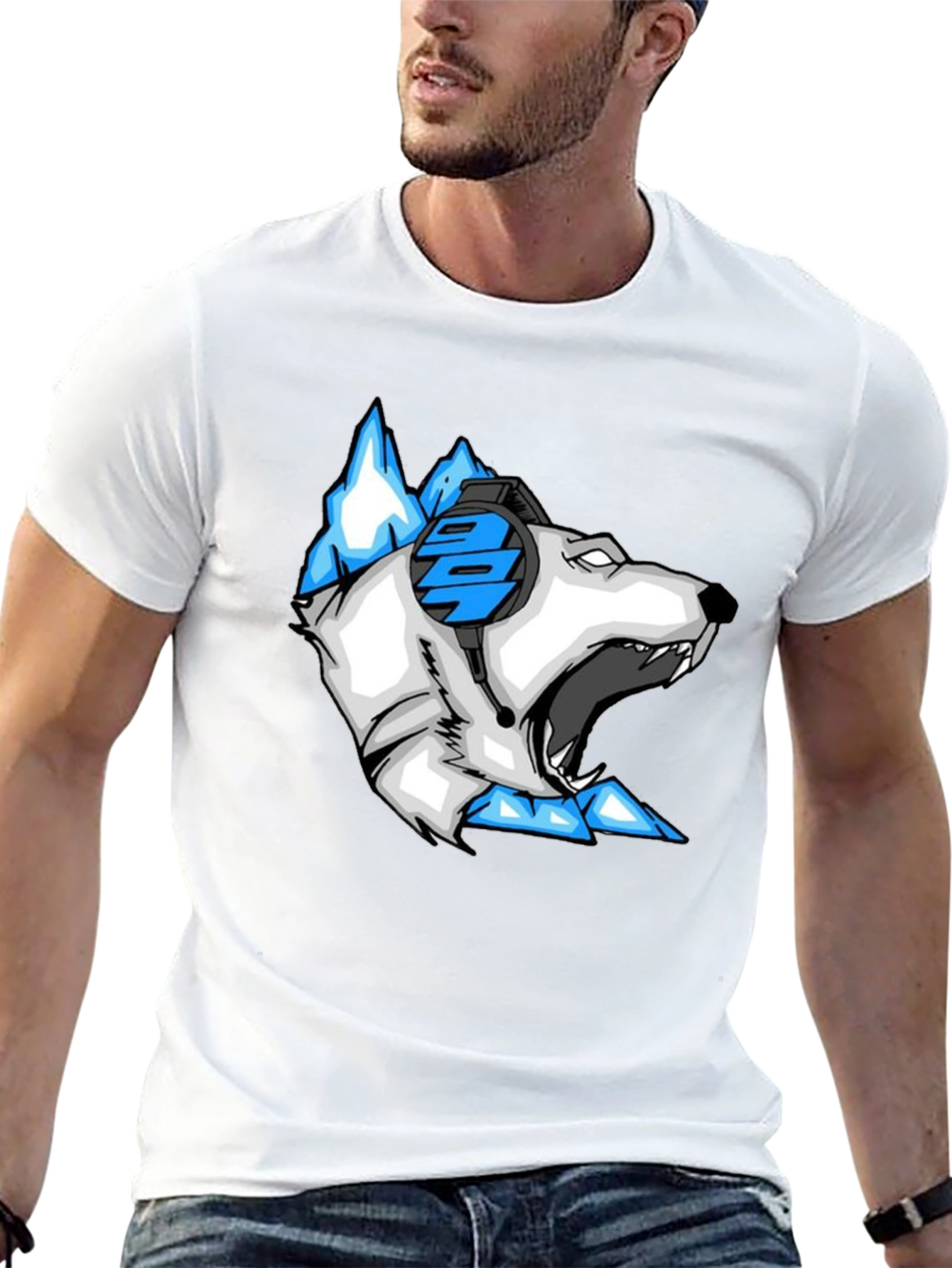 Arctic Gamer T-Shirt - Cool Bear Design