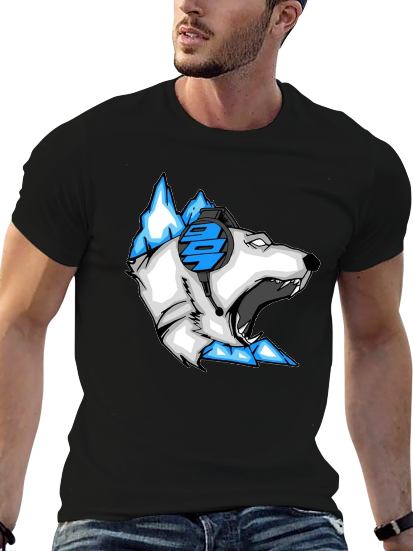 Arctic Gamer T-Shirt - Cool Bear Design