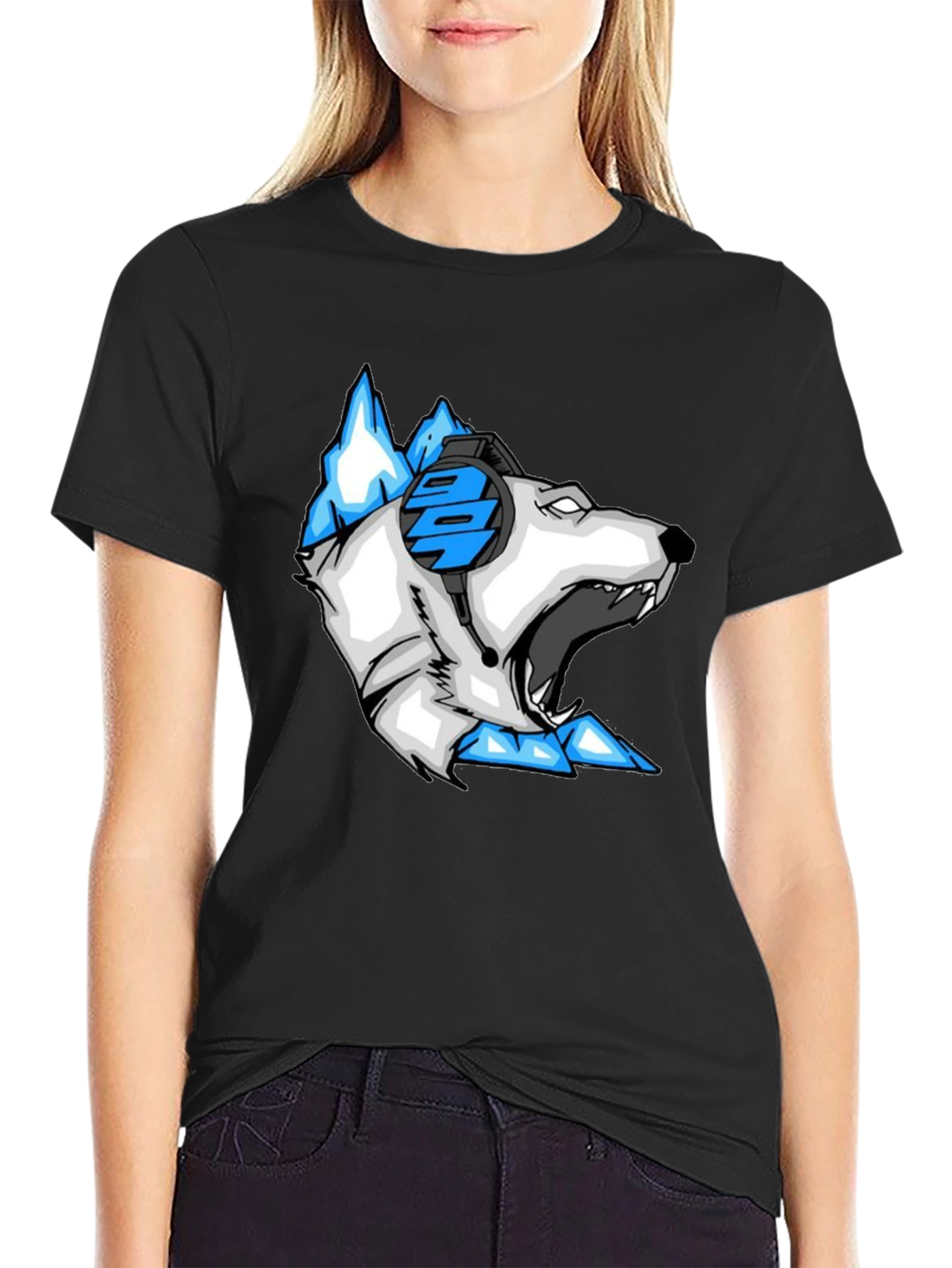 Arctic Gamer T-Shirt - Cool Bear Design
