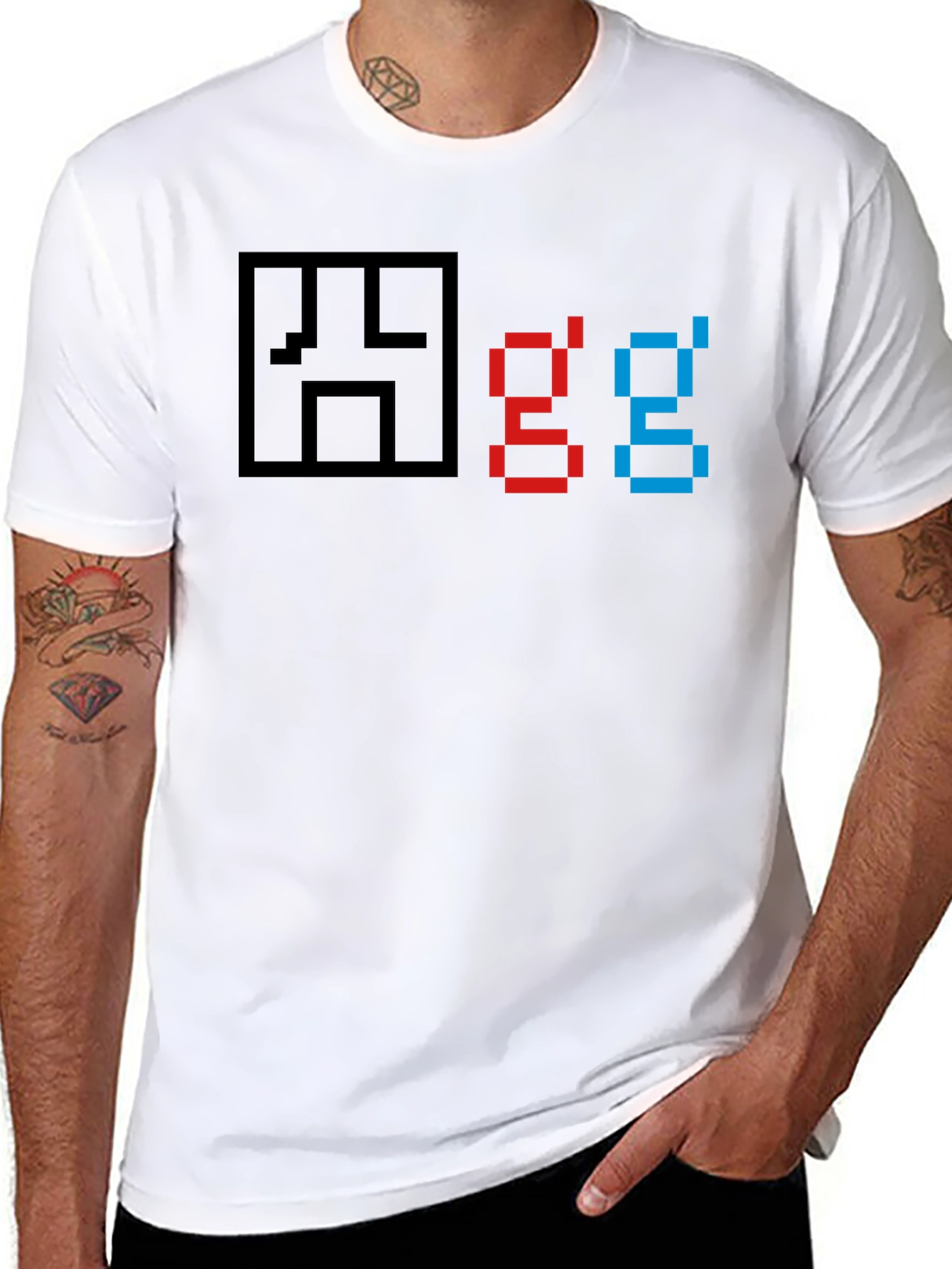 Pixel Art GG Graphic T-Shirt - Gamer Style Tee
