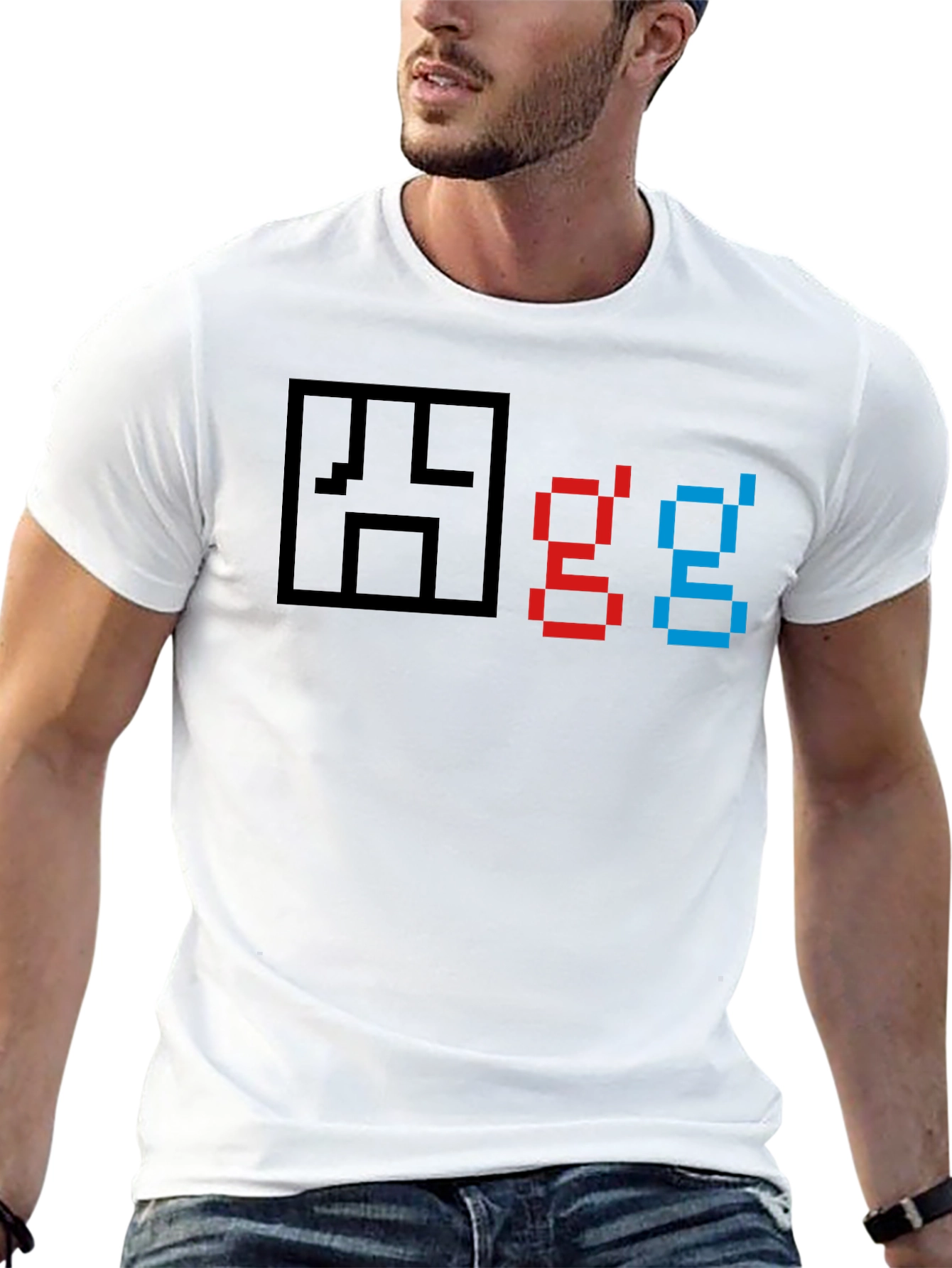 Pixel Art GG Graphic T-Shirt - Gamer Style Tee