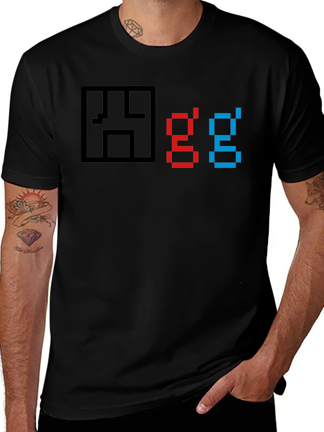 Pixel Art GG Graphic T-Shirt - Gamer Style Tee