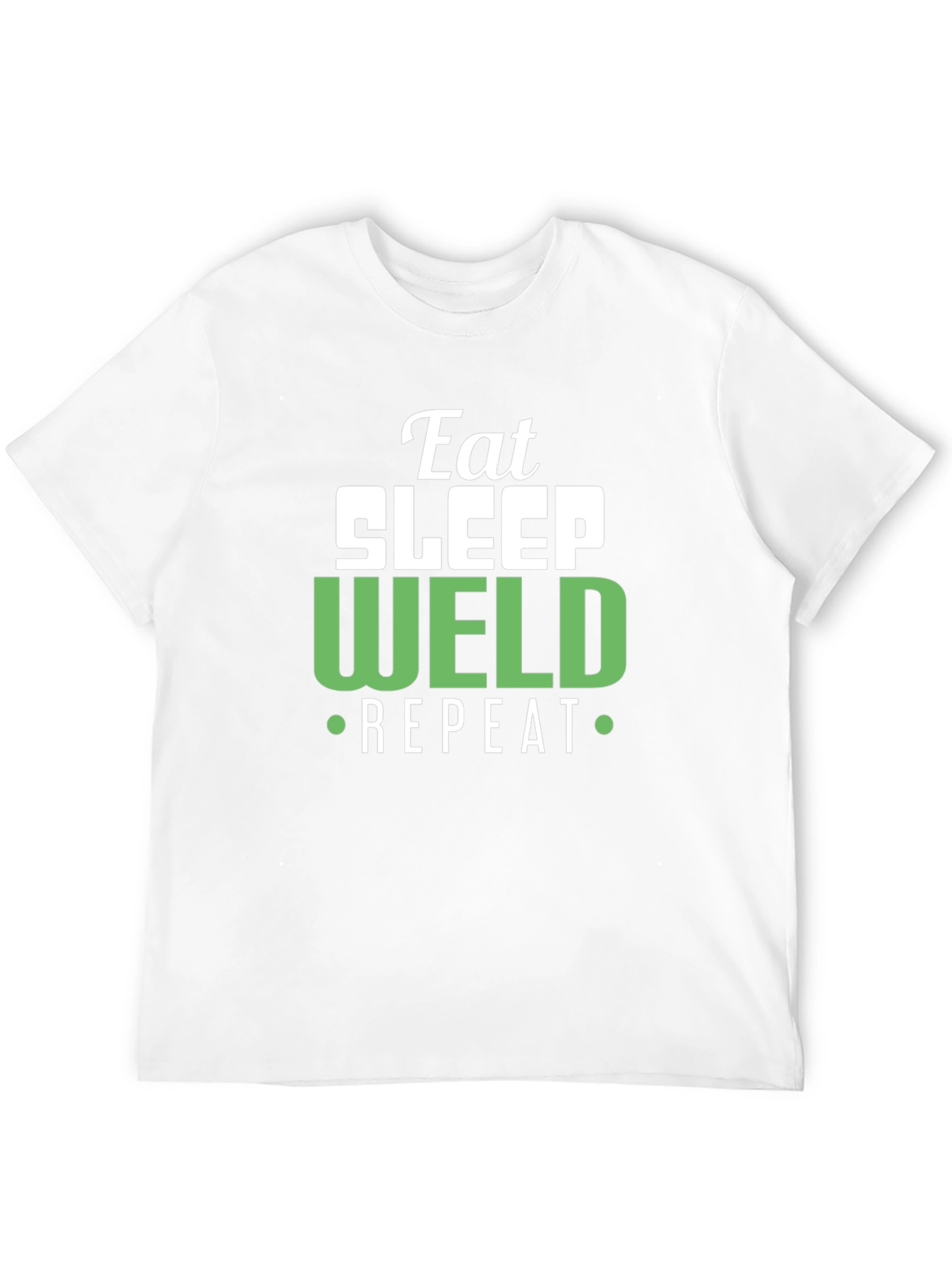 Eat Sleep Weld Repeat - Black T-Shirt