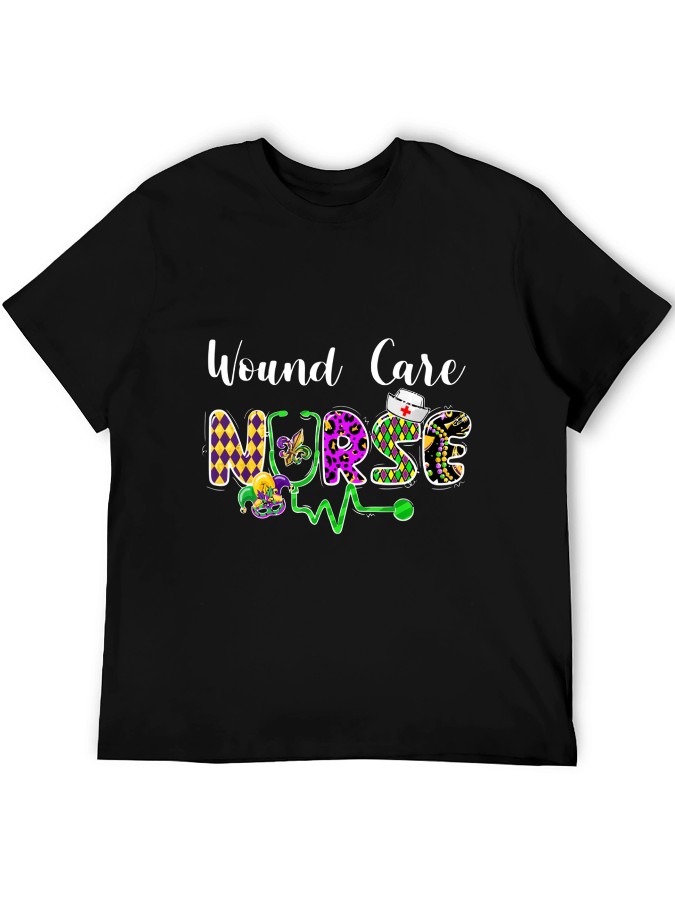 Wound Care Nurse Mardi Gras T-Shirt