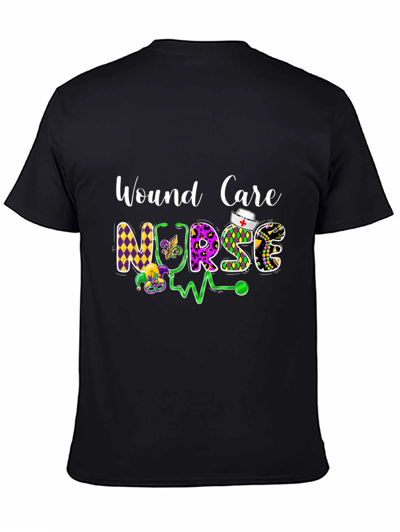 Wound Care Nurse Mardi Gras T-Shirt