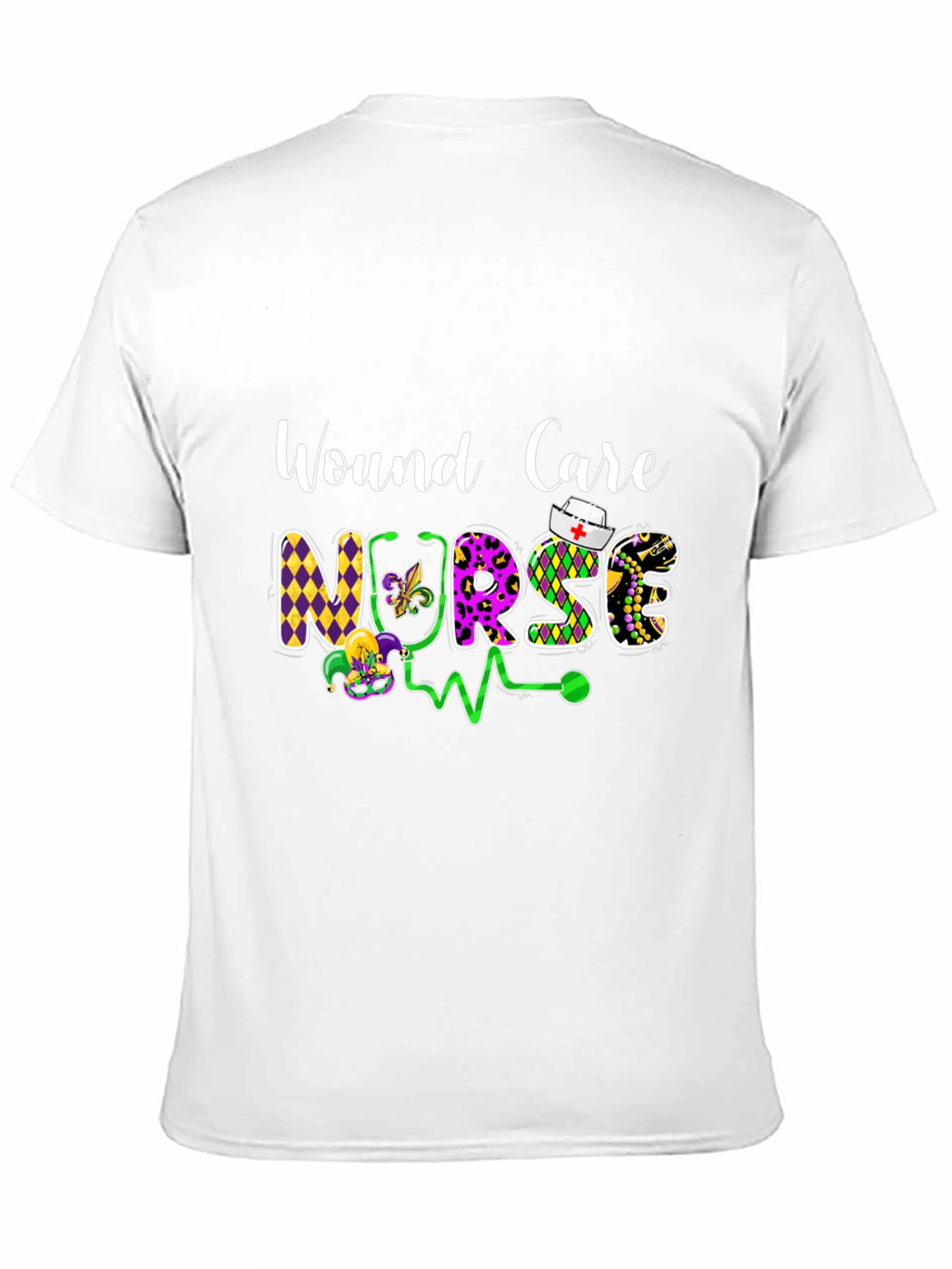 Wound Care Nurse Mardi Gras T-Shirt