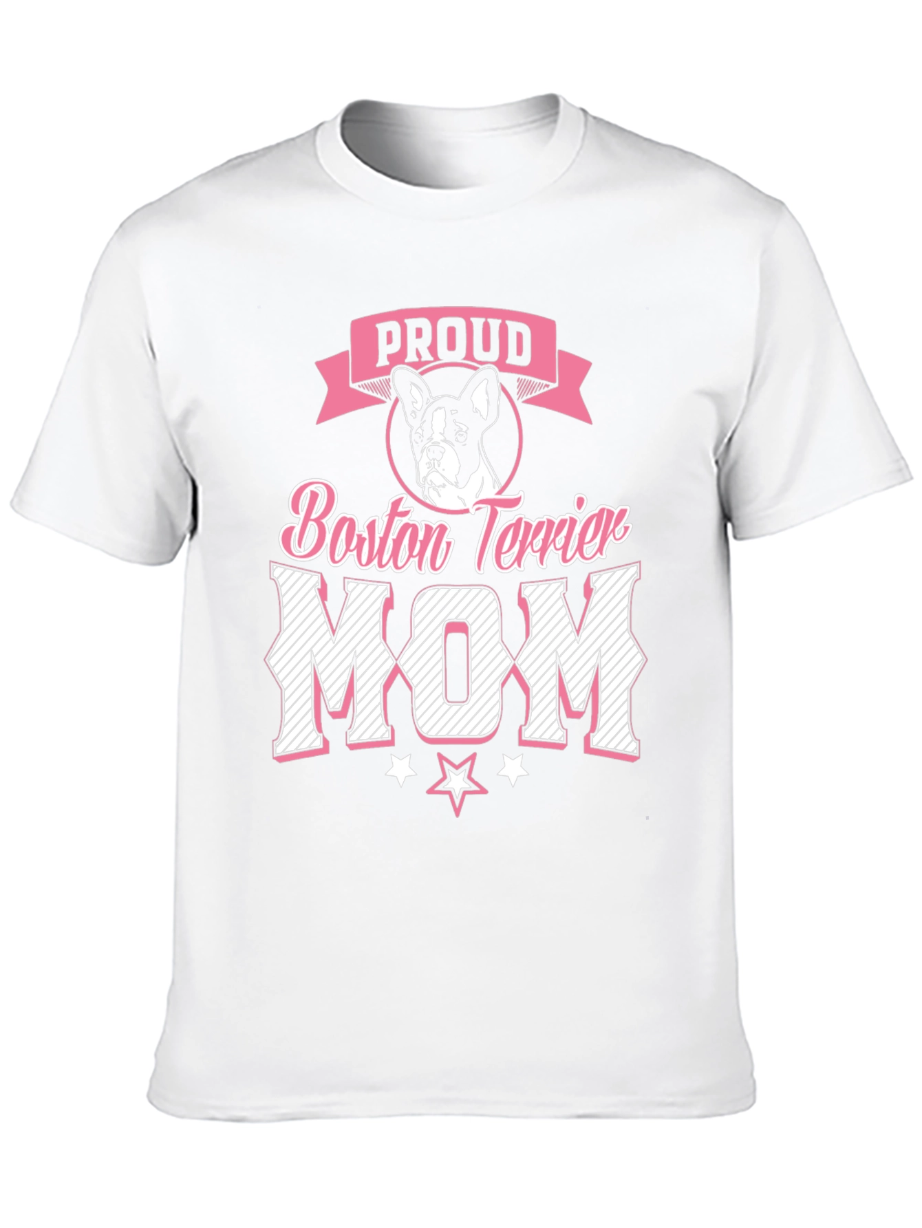 Proud Boston Terrier Mom Graphic T-Shirt