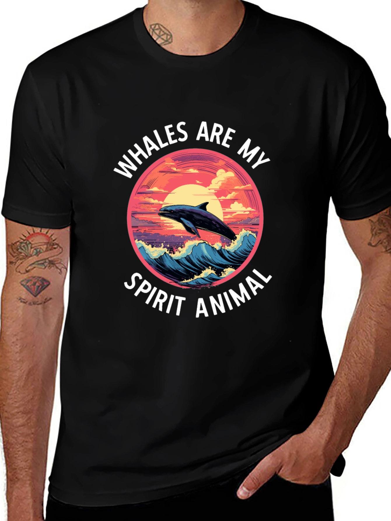 Whales Are My Spirit Animal Graphic Tee