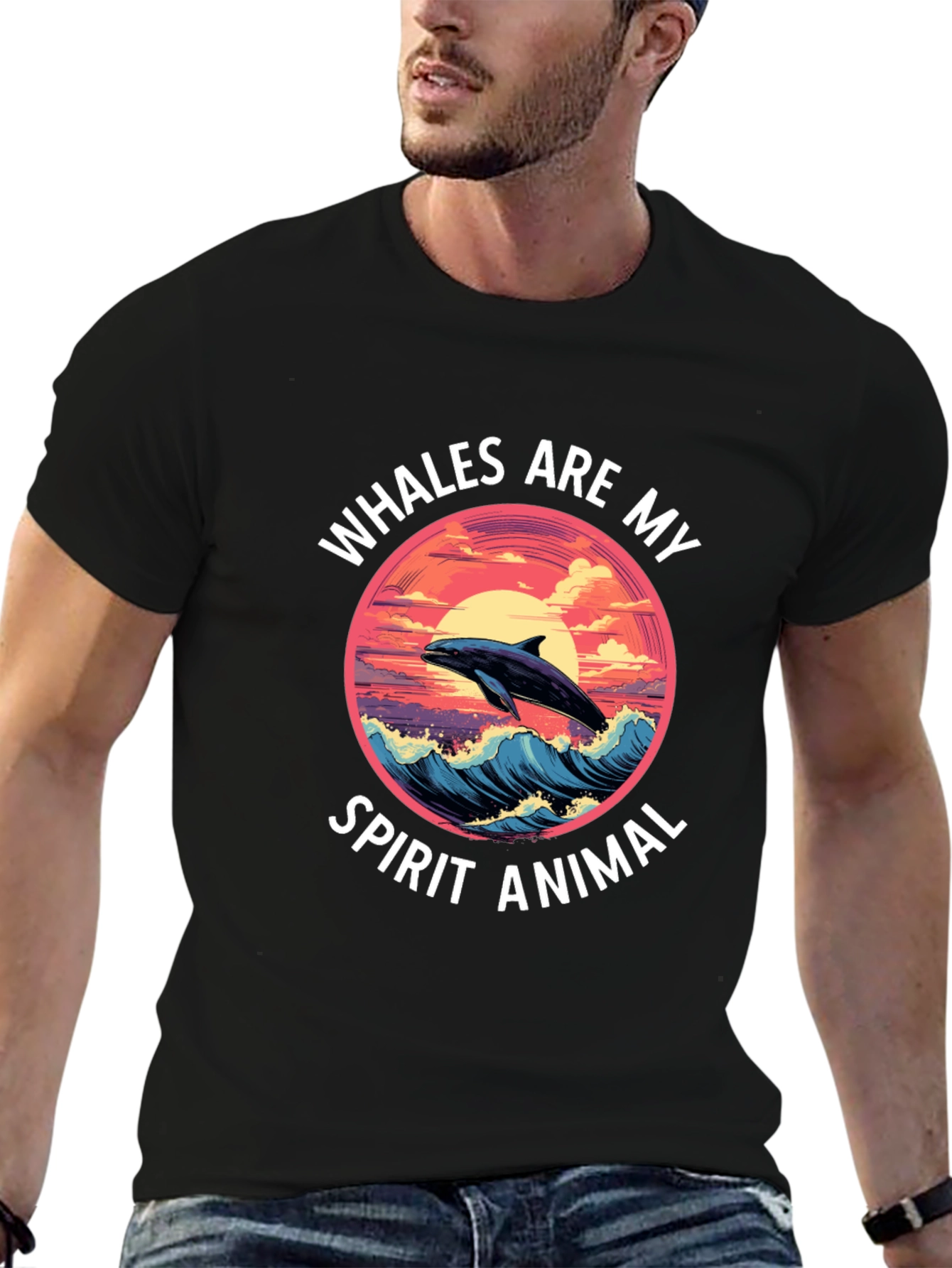 Whales Are My Spirit Animal Graphic Tee