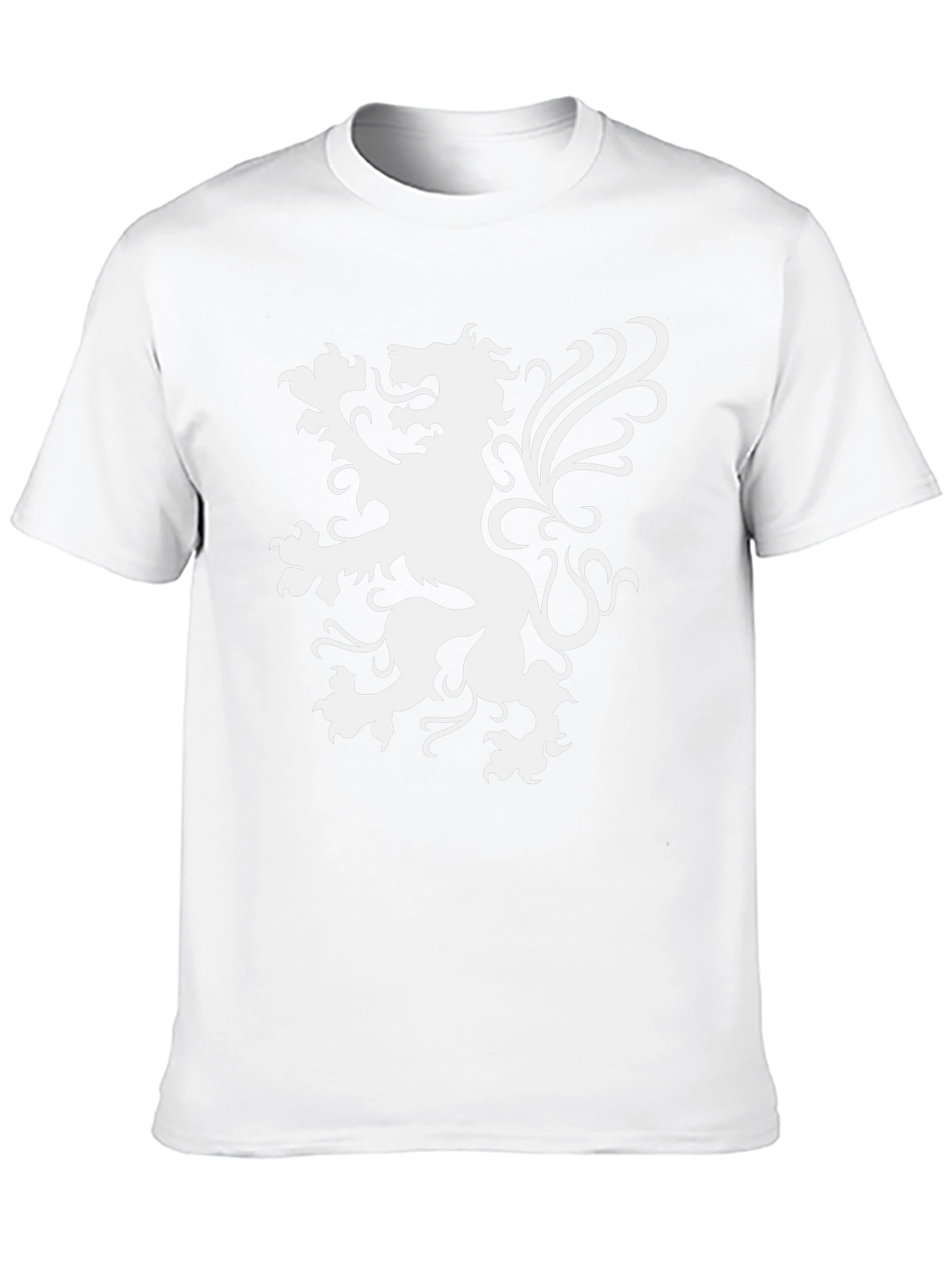 Black T-Shirt with Lion Graphic