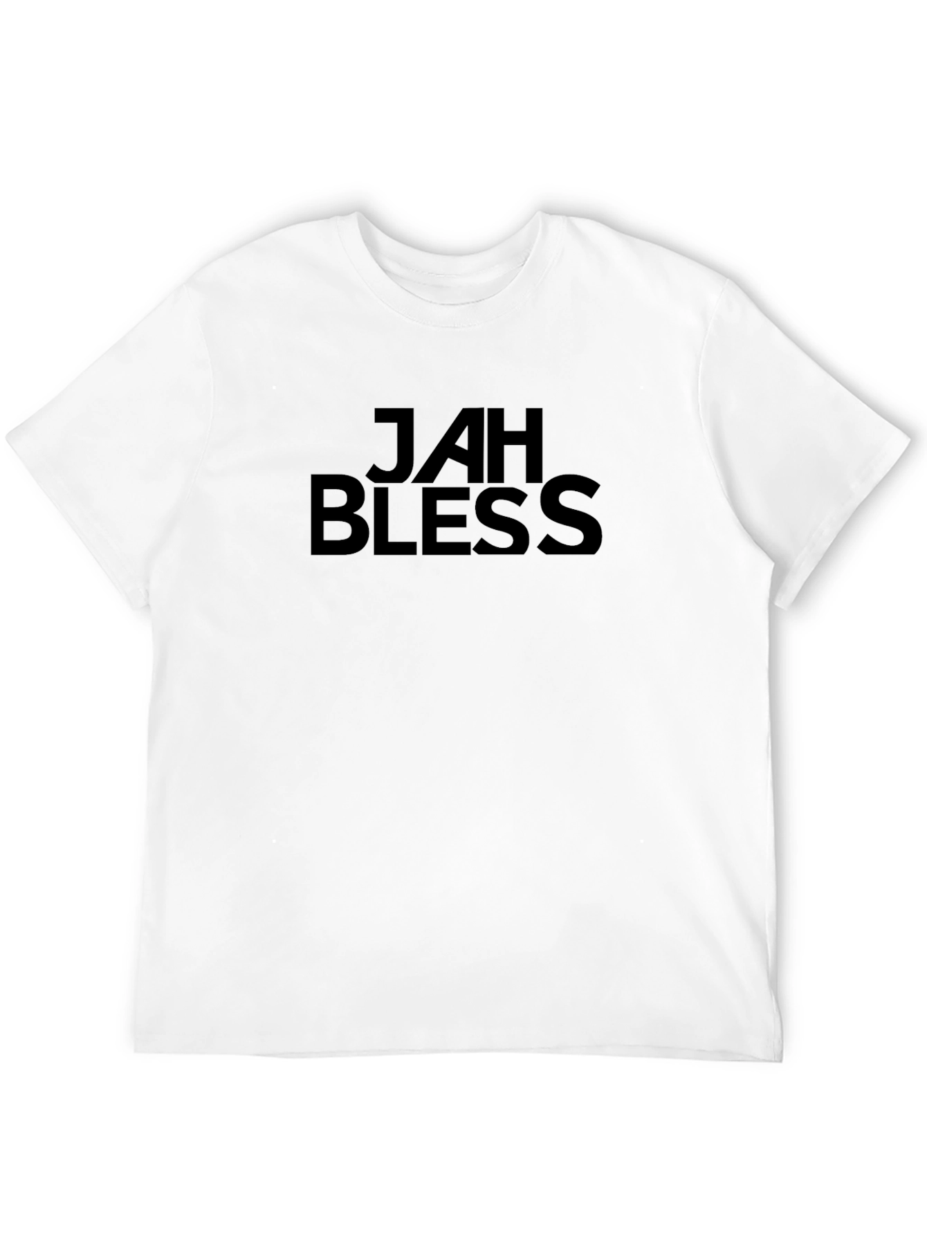 Jah Bless Black Graphic T-Shirt - Casual Style