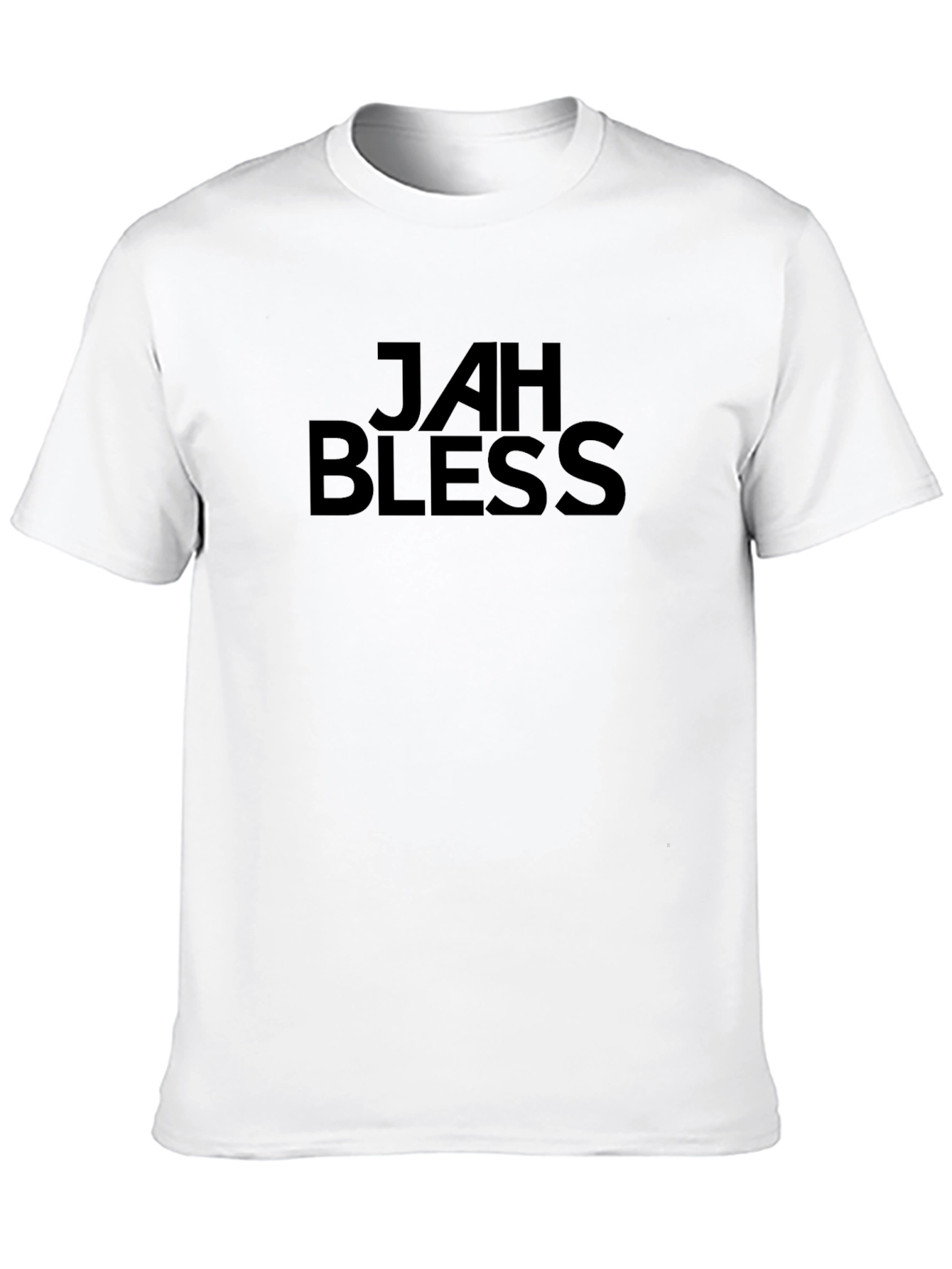 Jah Bless Black Graphic T-Shirt - Casual Style