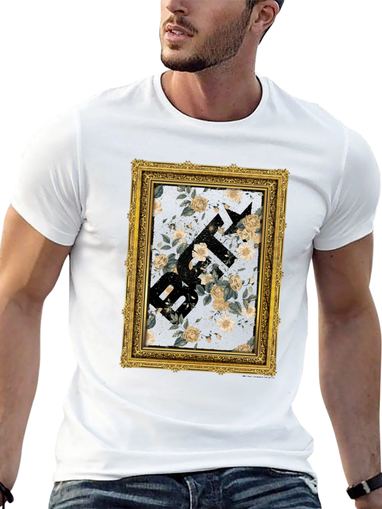 Floral Framed Graphic T-Shirt