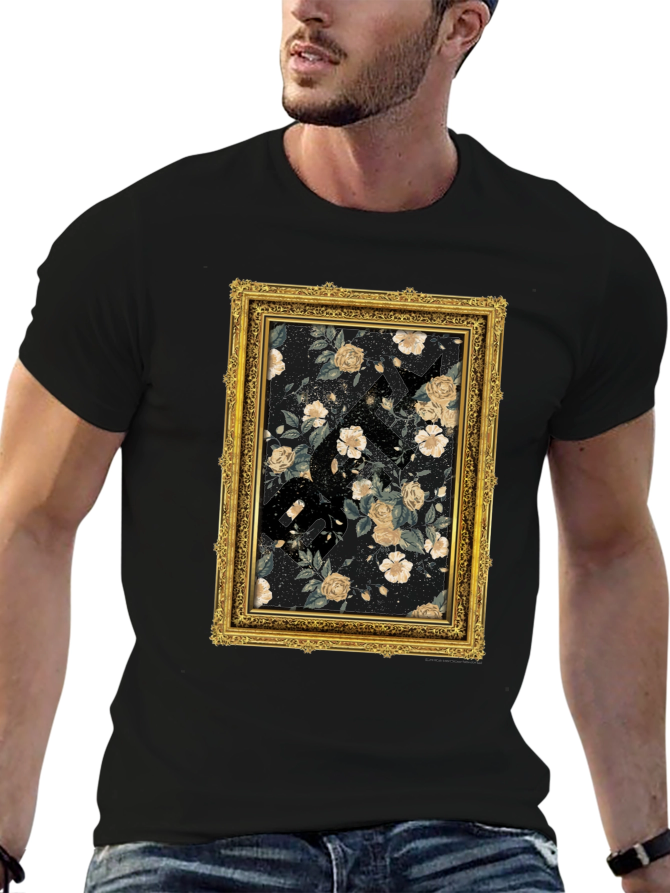 Floral Framed Graphic T-Shirt