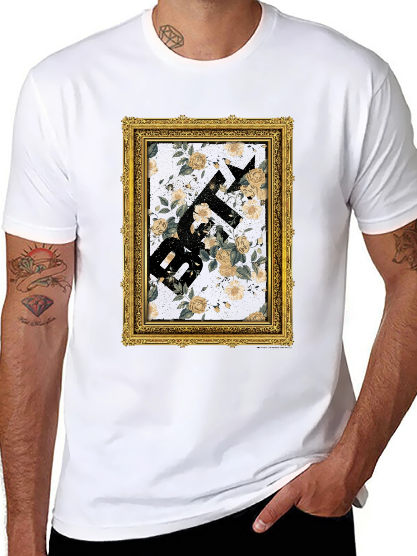 Floral Framed Graphic T-Shirt