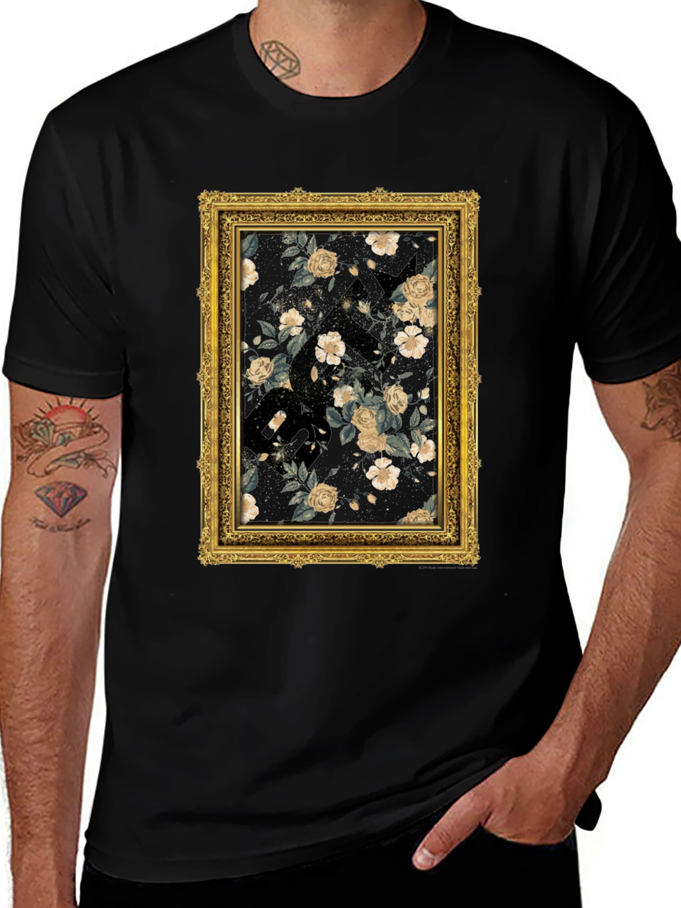 Floral Framed Graphic T-Shirt