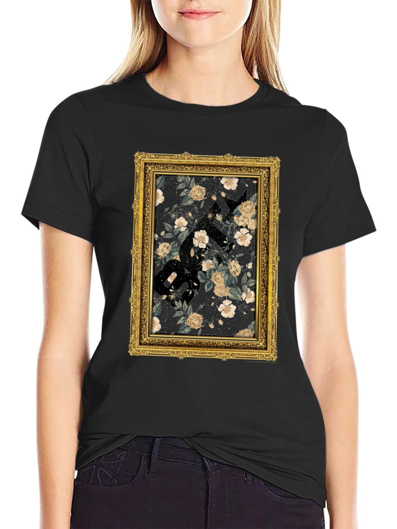 Floral Framed Graphic T-Shirt