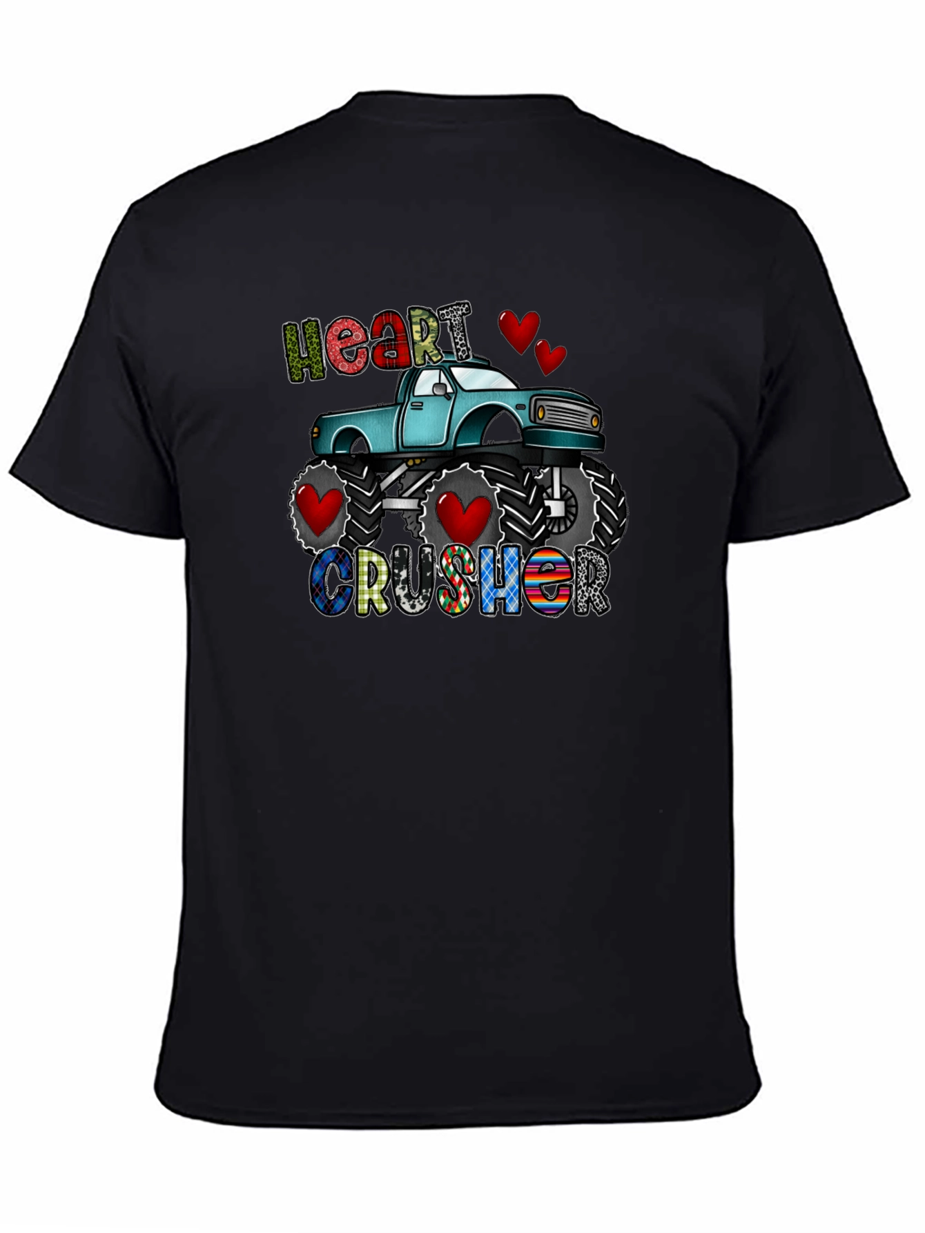 Heart Crusher Monster Truck T-Shirt