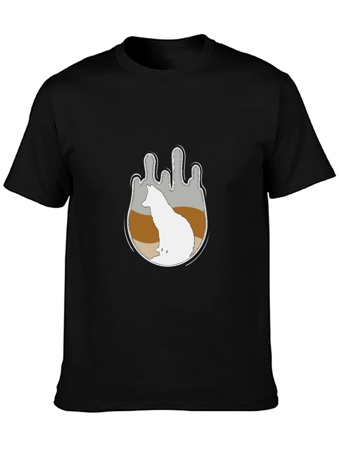 Wolf Silhouette Graphic Tee - Soft Cotton Comfort