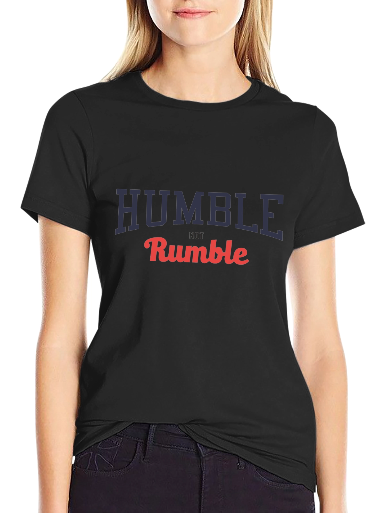 Humble Not Rumble Graphic T-Shirt - Black