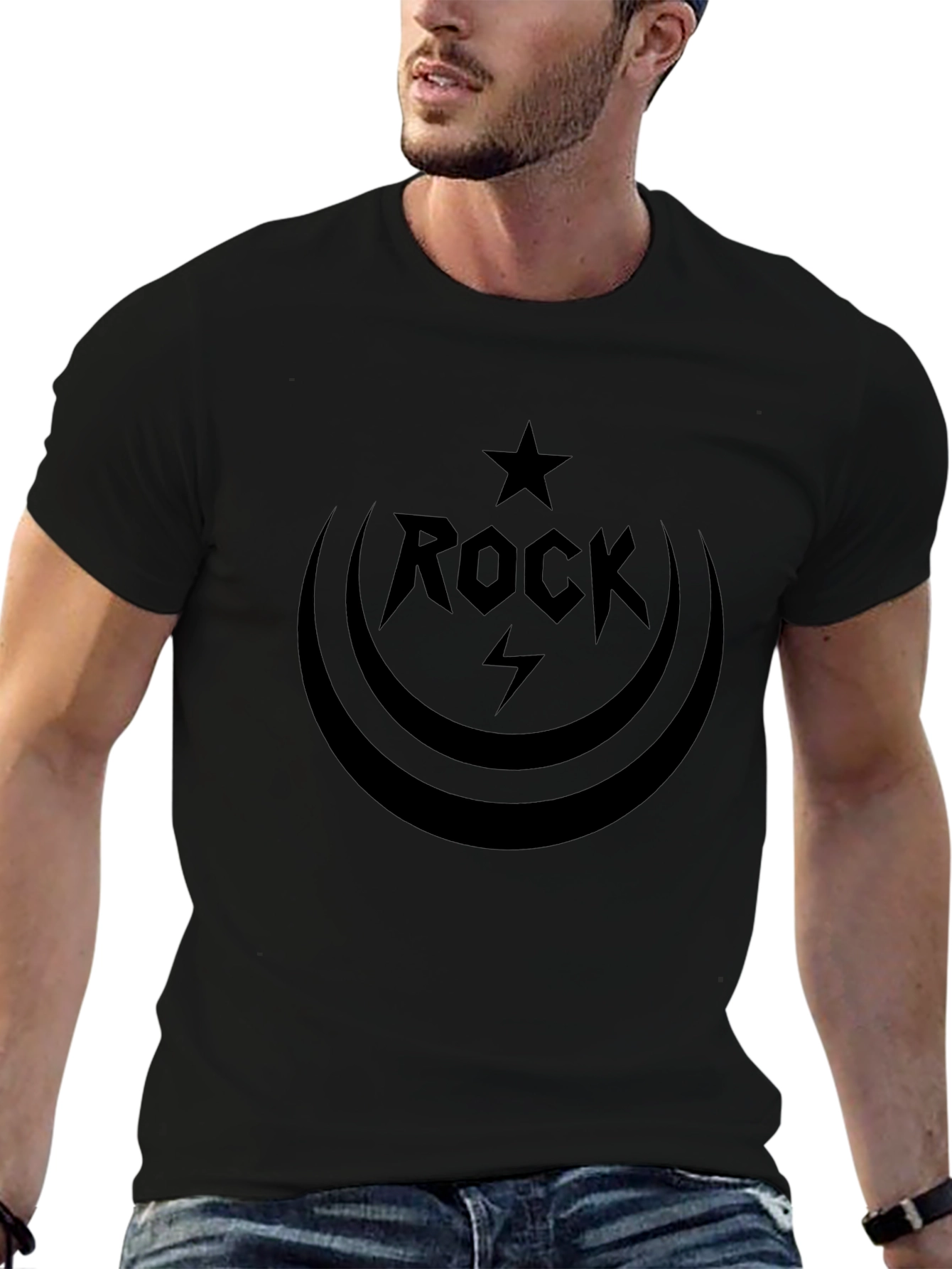 Rock Star Graphic T-Shirt - Classic Black