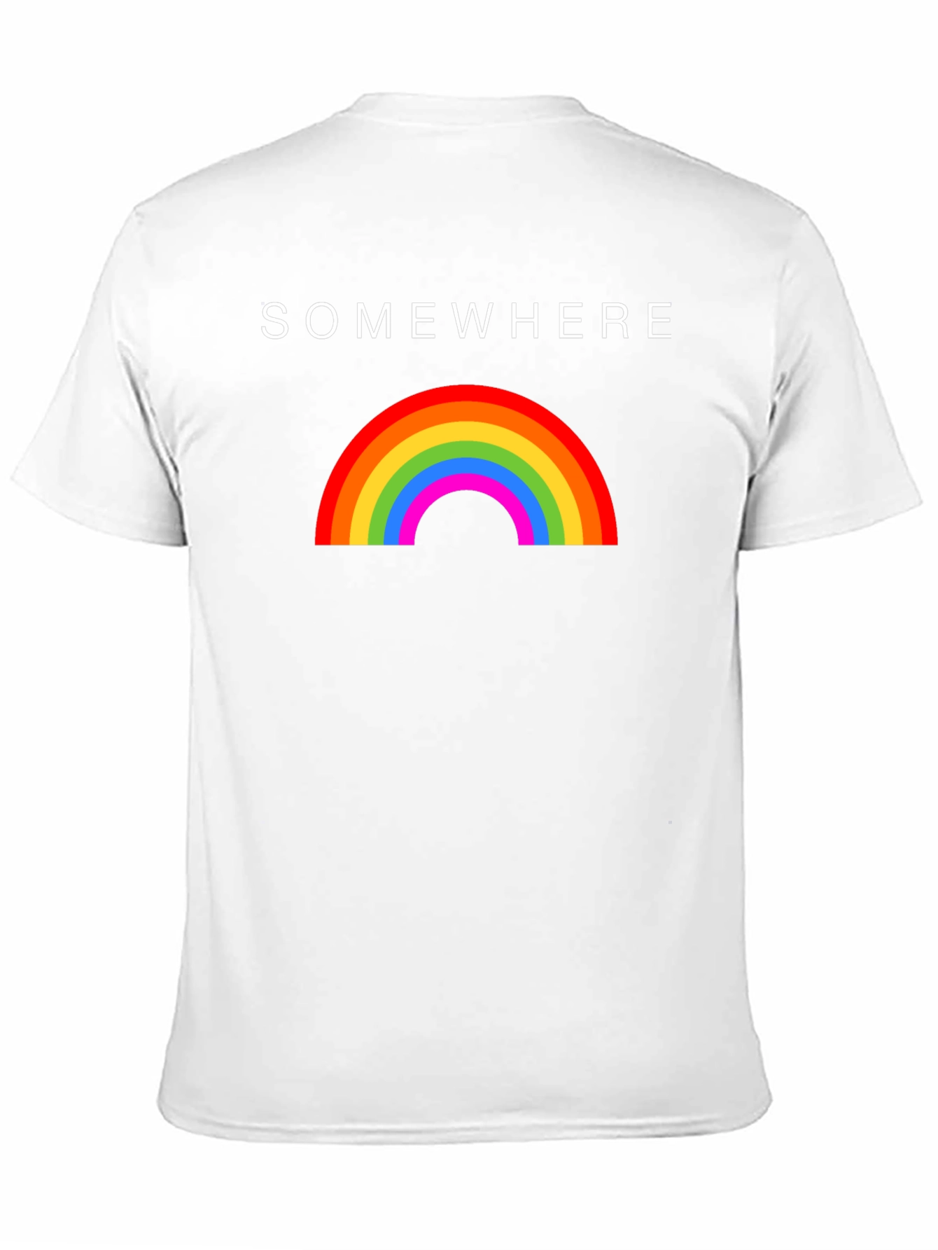 Somewhere Rainbow Graphic T-Shirt - Soft Cotton Blend