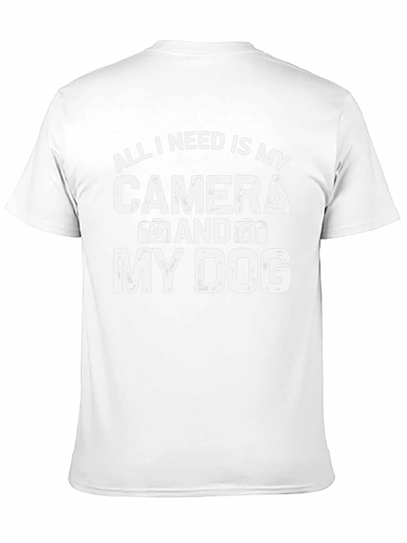 Camera & Dog T-Shirt: Photographers Essential Gear