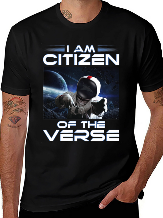 I Am Citizen Of The Verse Black T-Shirt