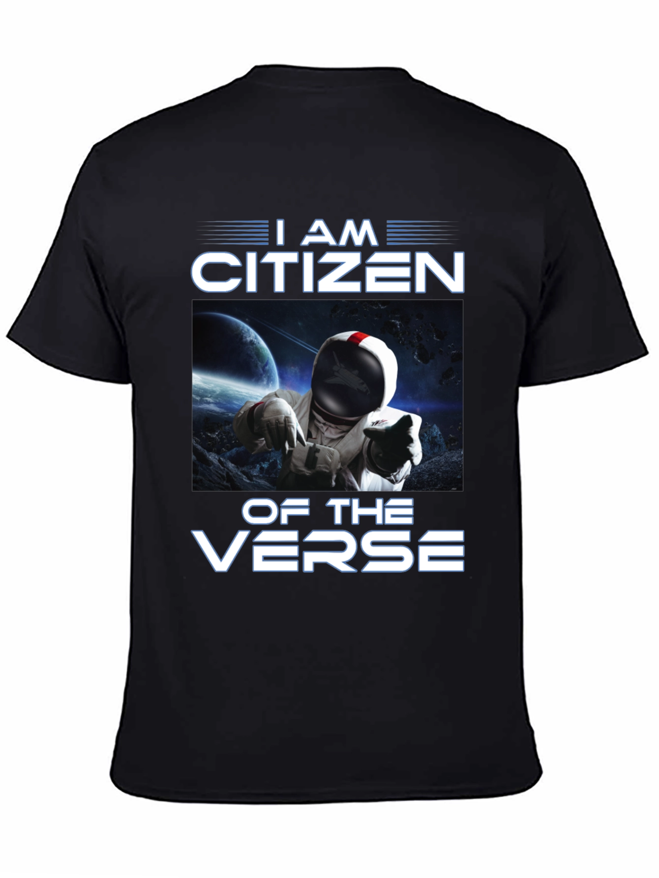 I Am Citizen Of The Verse Black T-Shirt