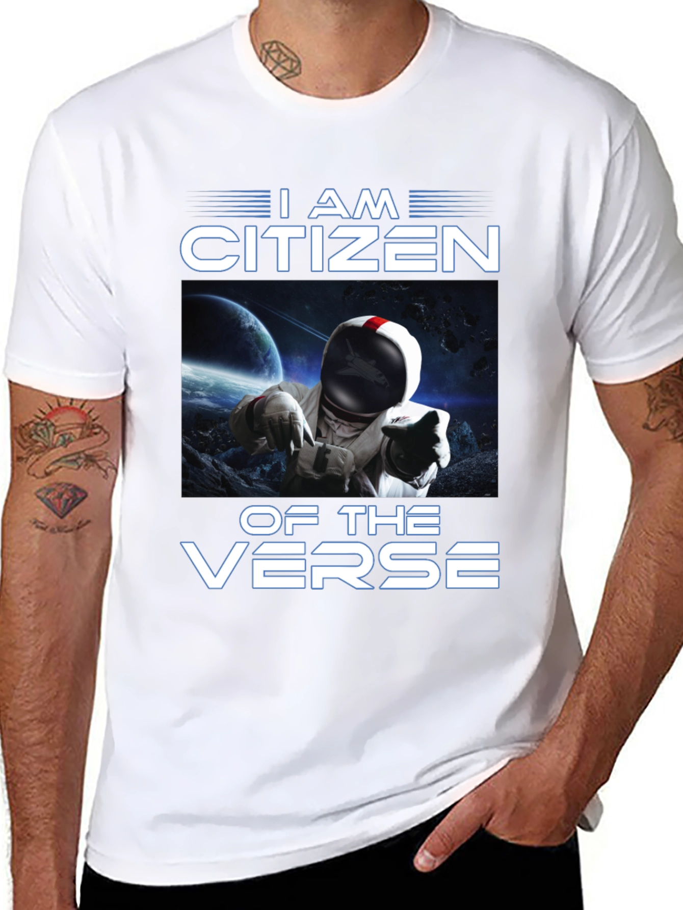 I Am Citizen Of The Verse Black T-Shirt