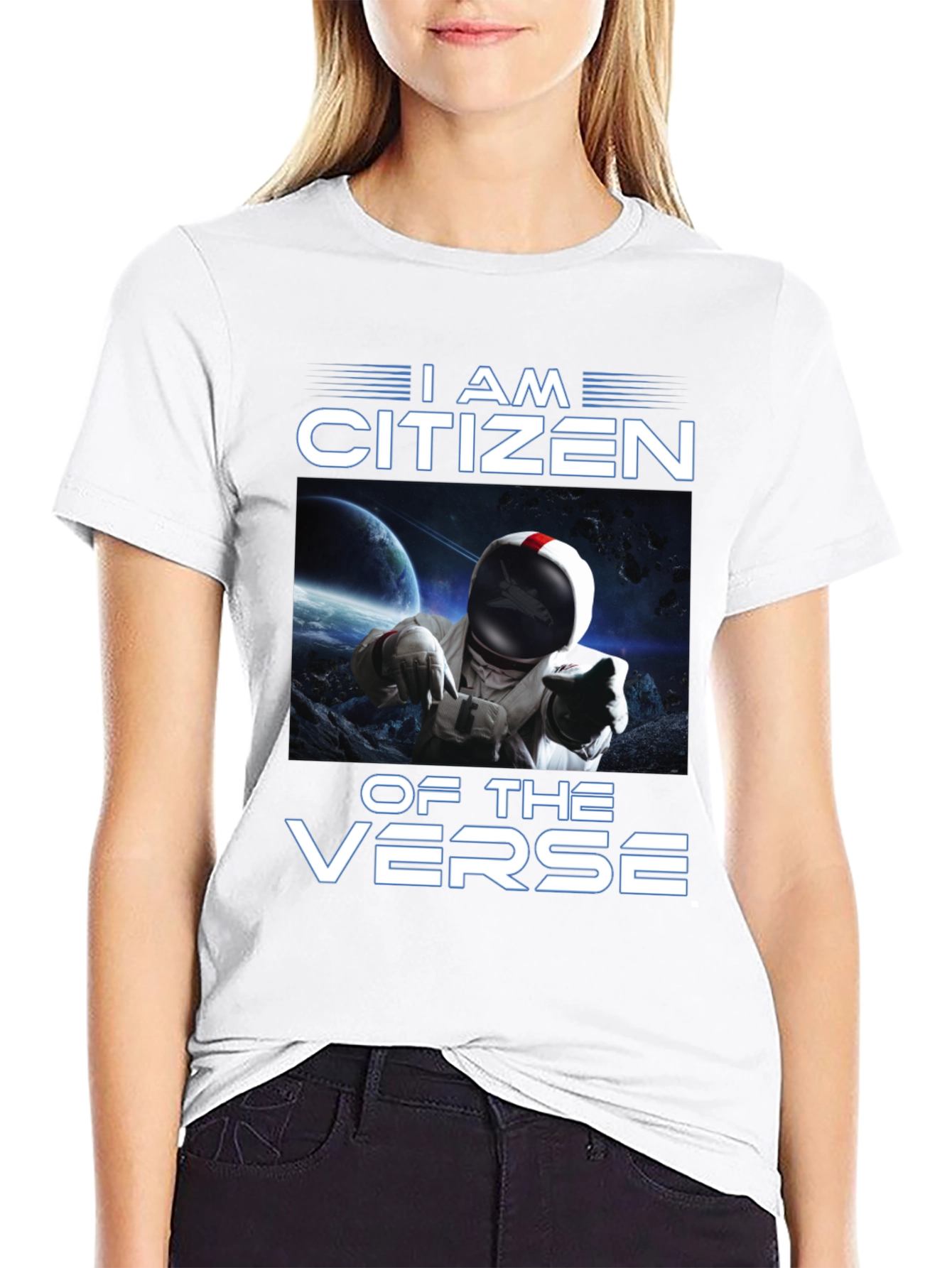 I Am Citizen Of The Verse Black T-Shirt