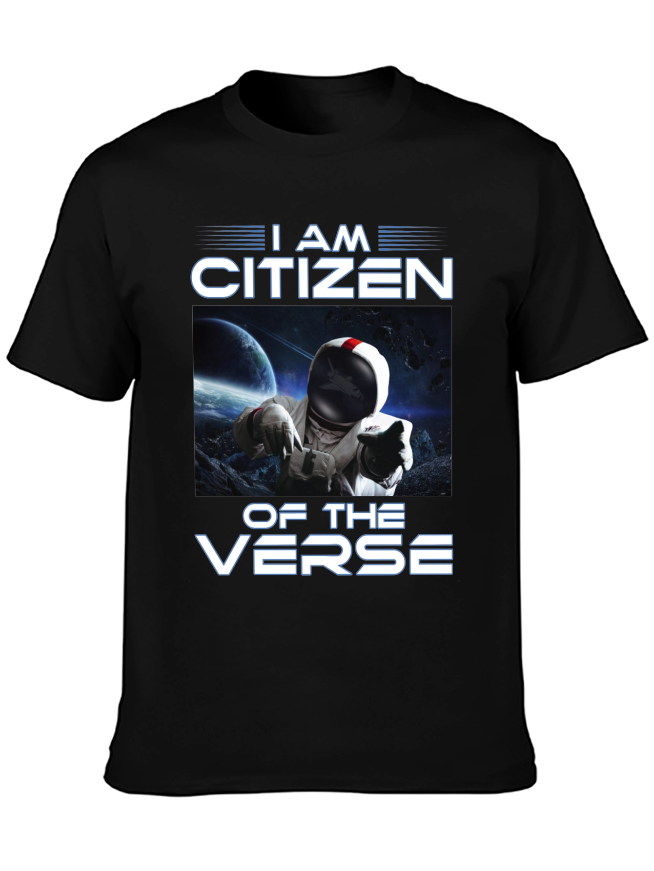 I Am Citizen Of The Verse Black T-Shirt
