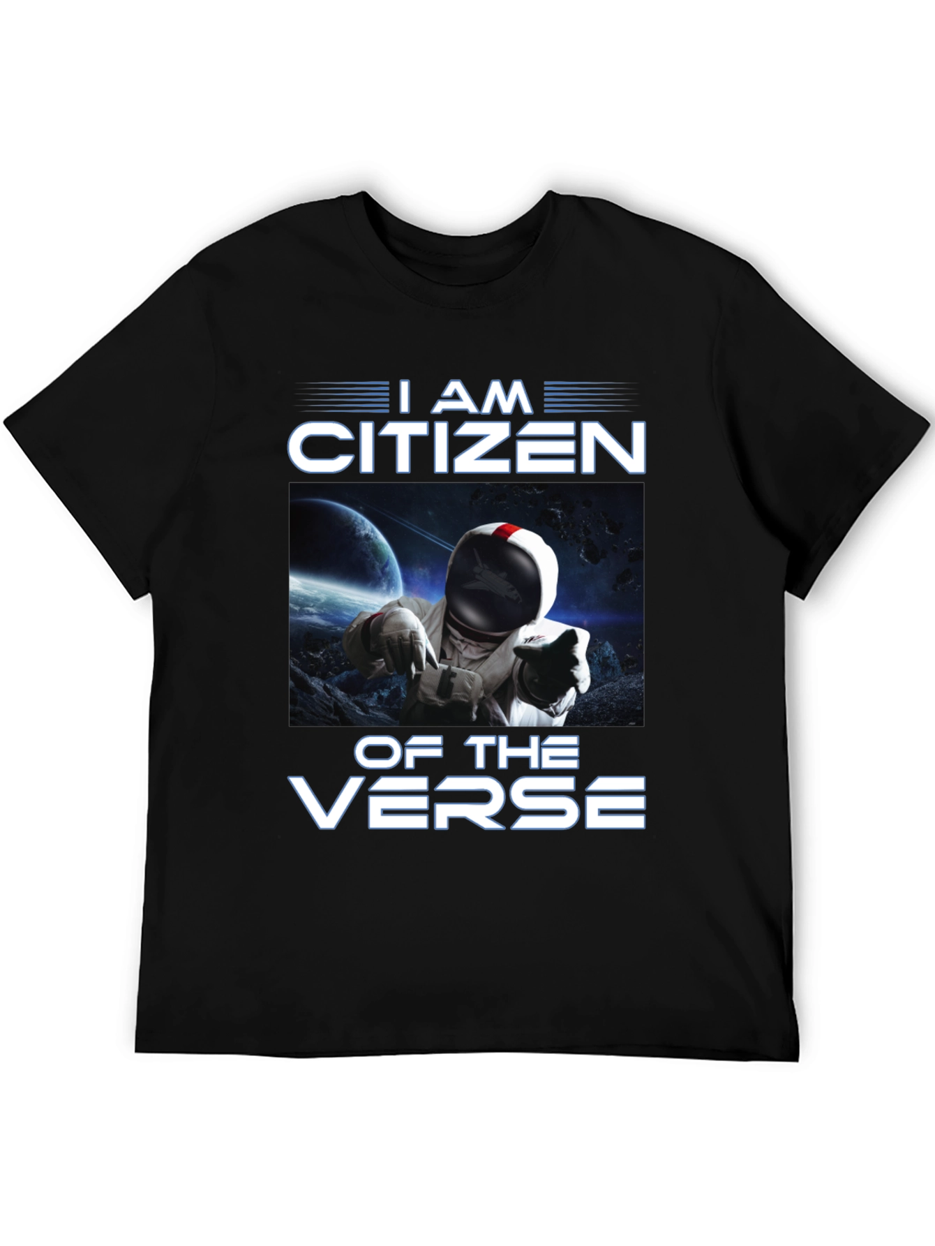 I Am Citizen Of The Verse Black T-Shirt
