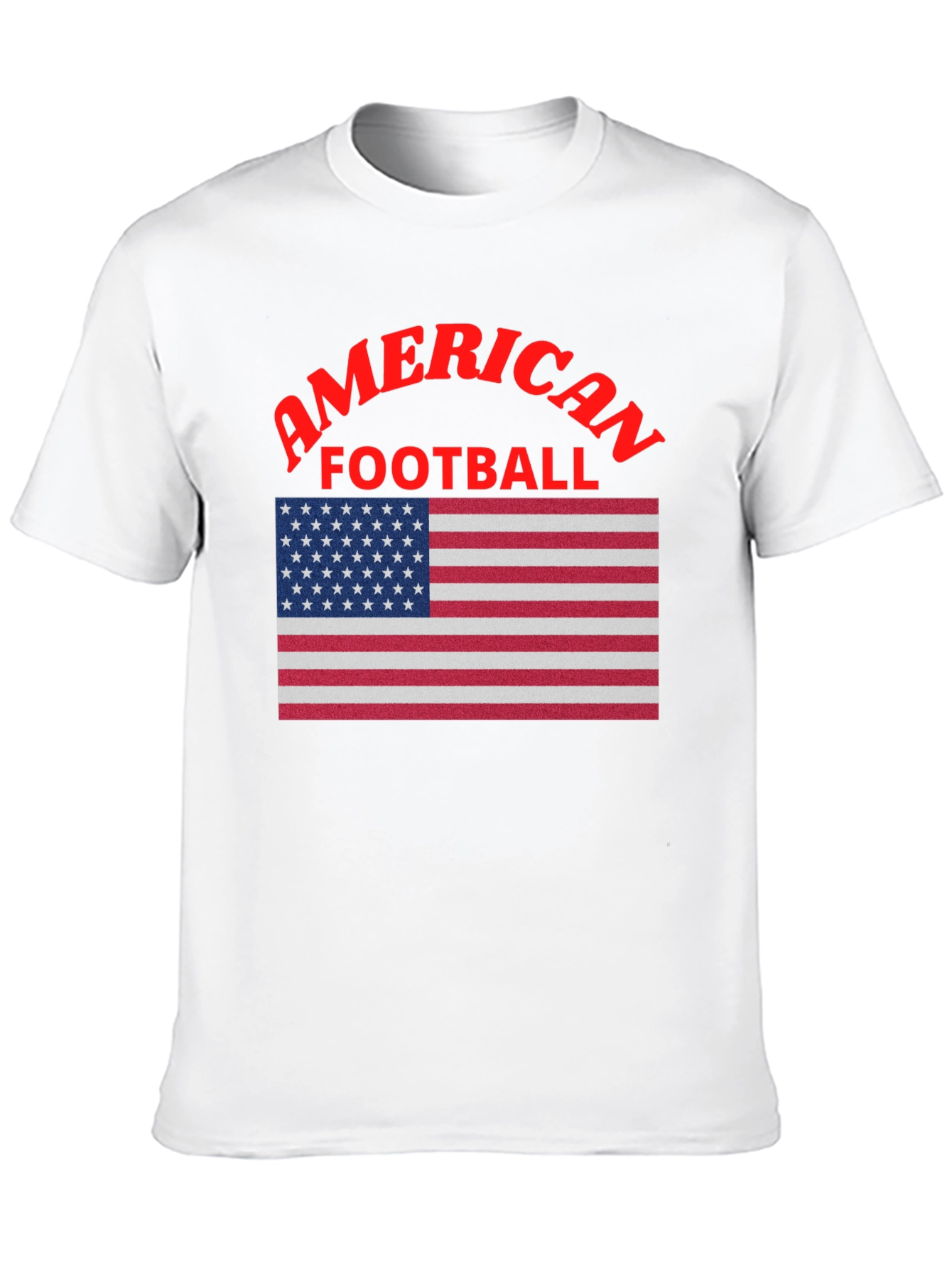 American Football USA Flag Graphic T-Shirt