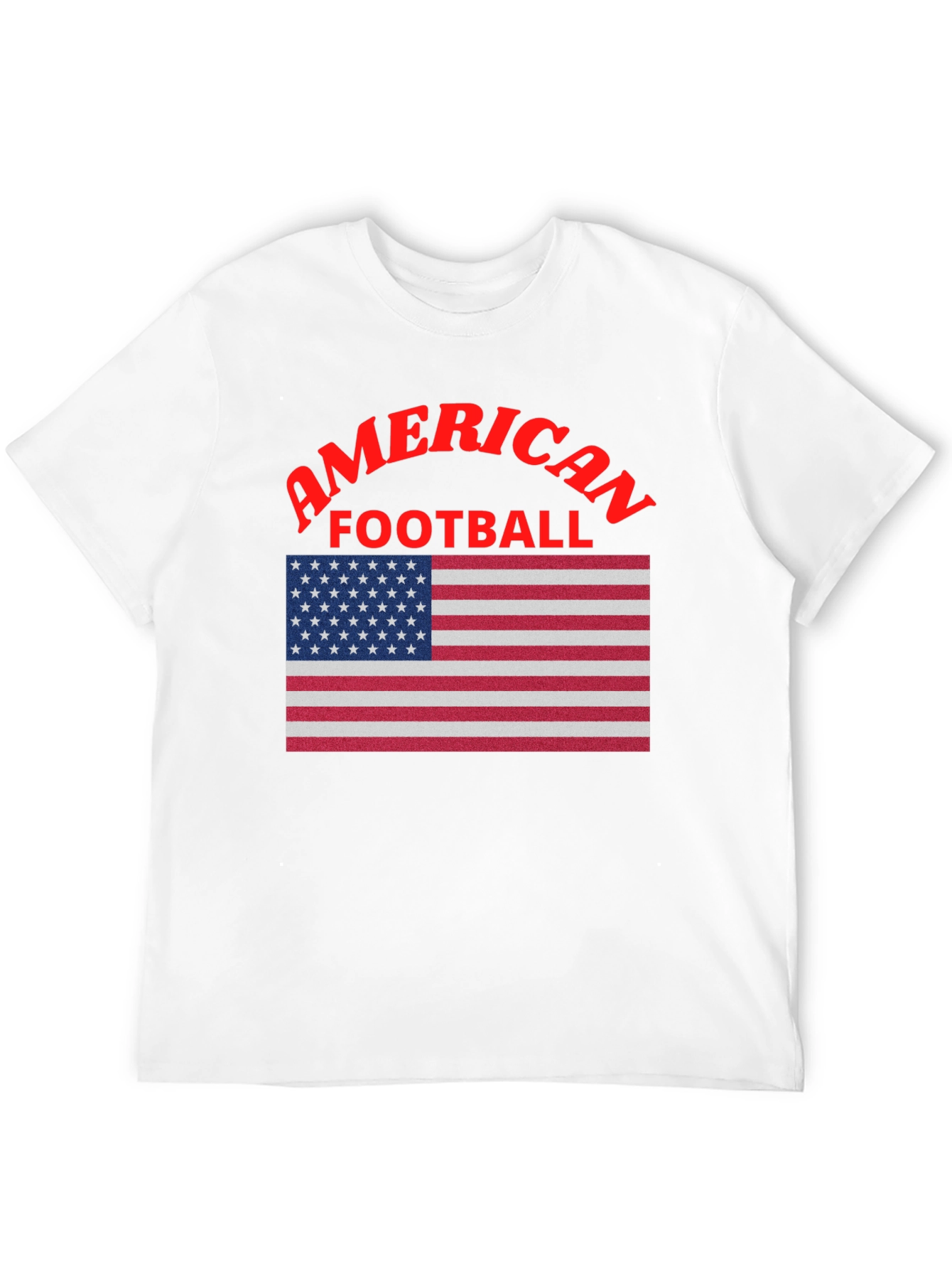 American Football USA Flag Graphic T-Shirt