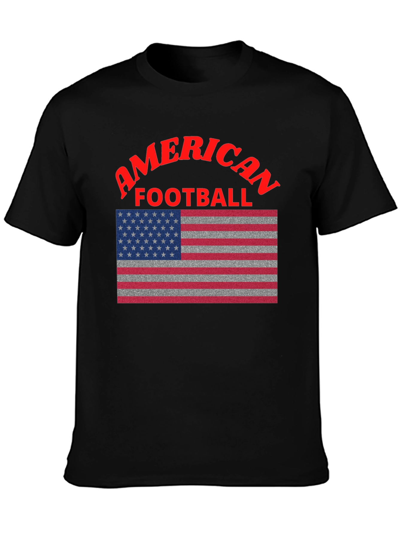 American Football USA Flag Graphic T-Shirt