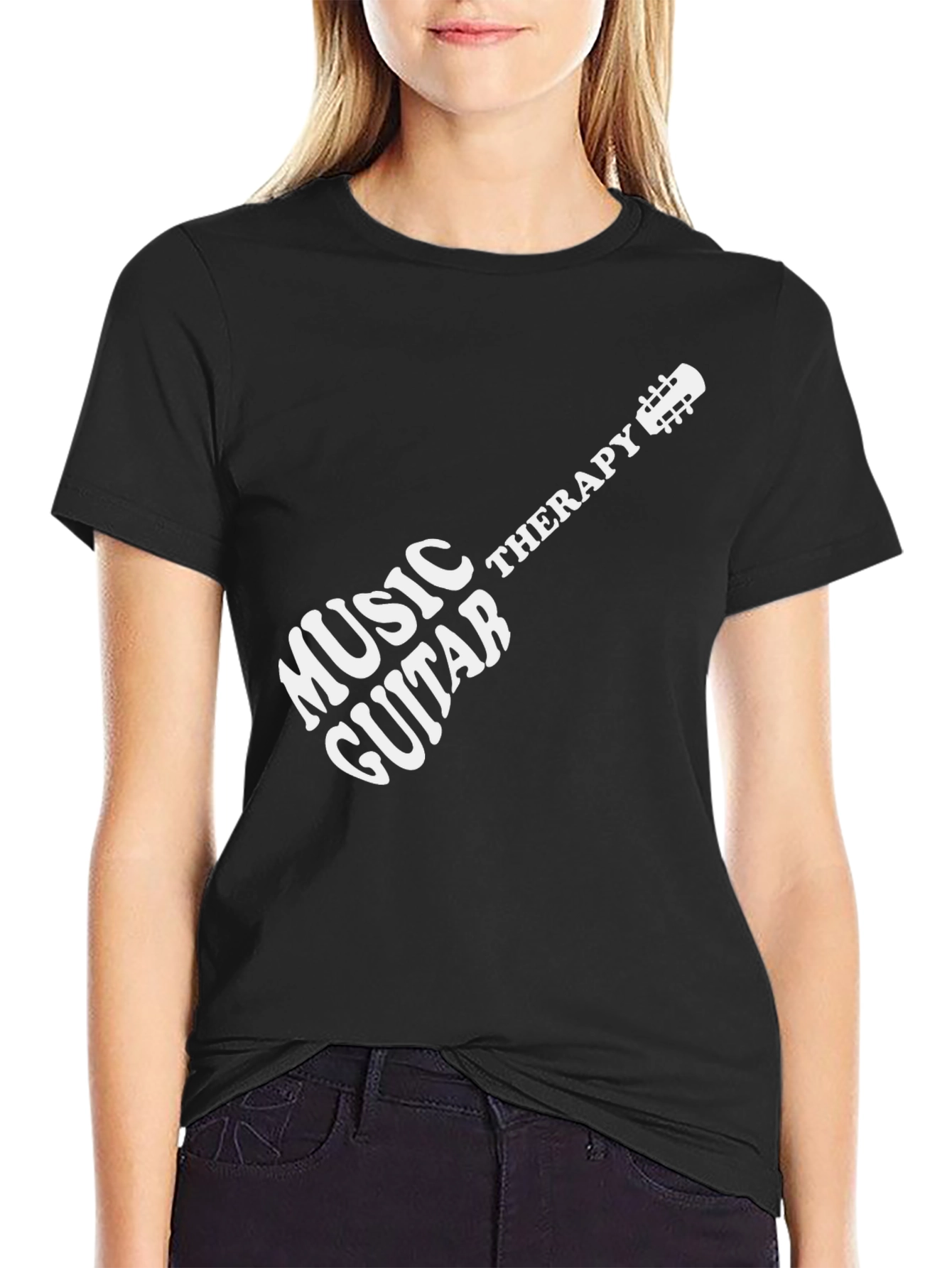 Music Guitar Therapy T-Shirt - Stylish Musician Tee