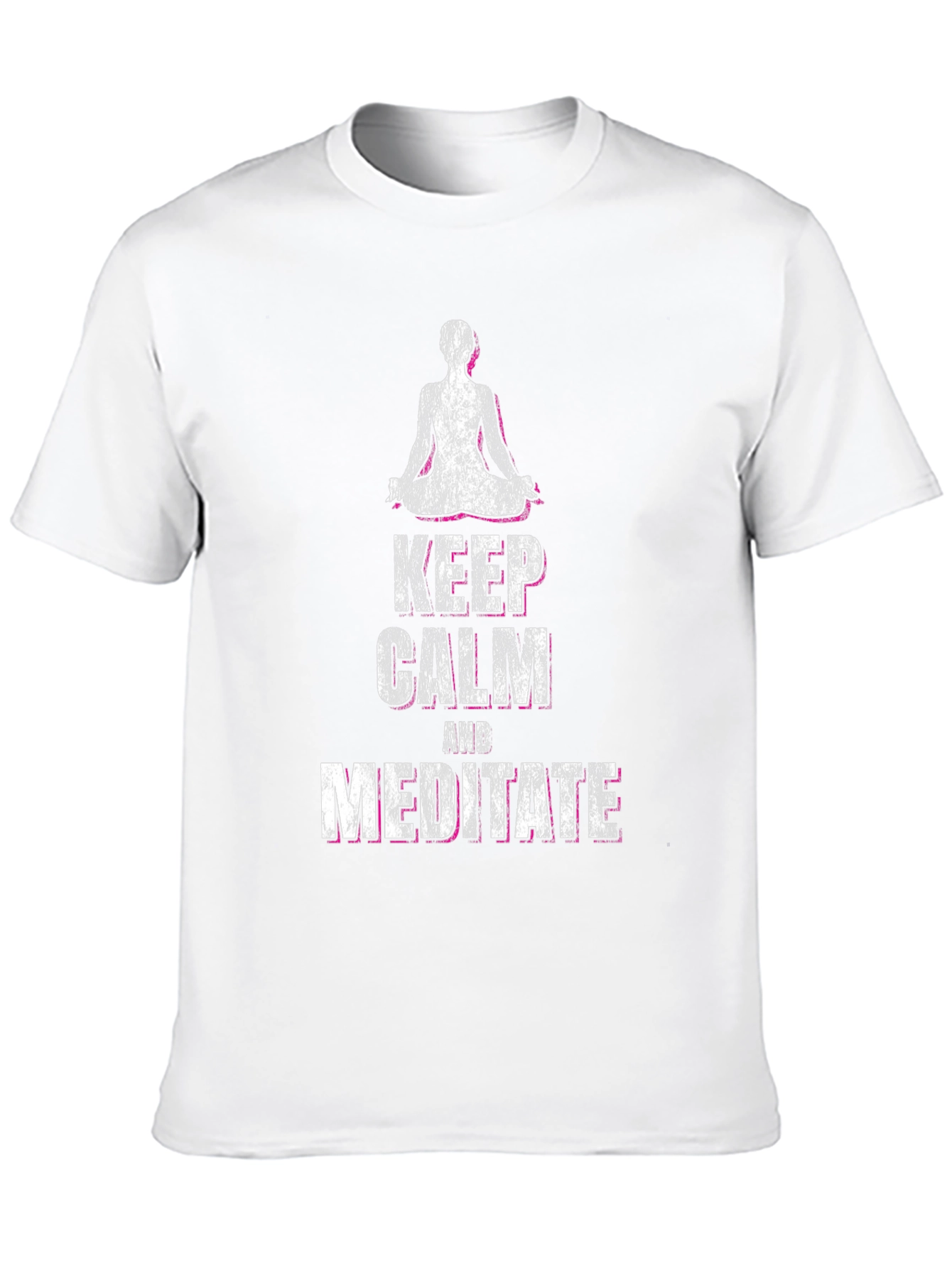 Keep Calm & Meditate Graphic Tee - Black
