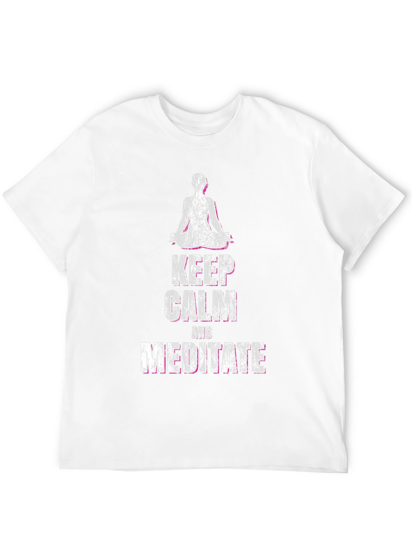 Keep Calm & Meditate Graphic Tee - Black