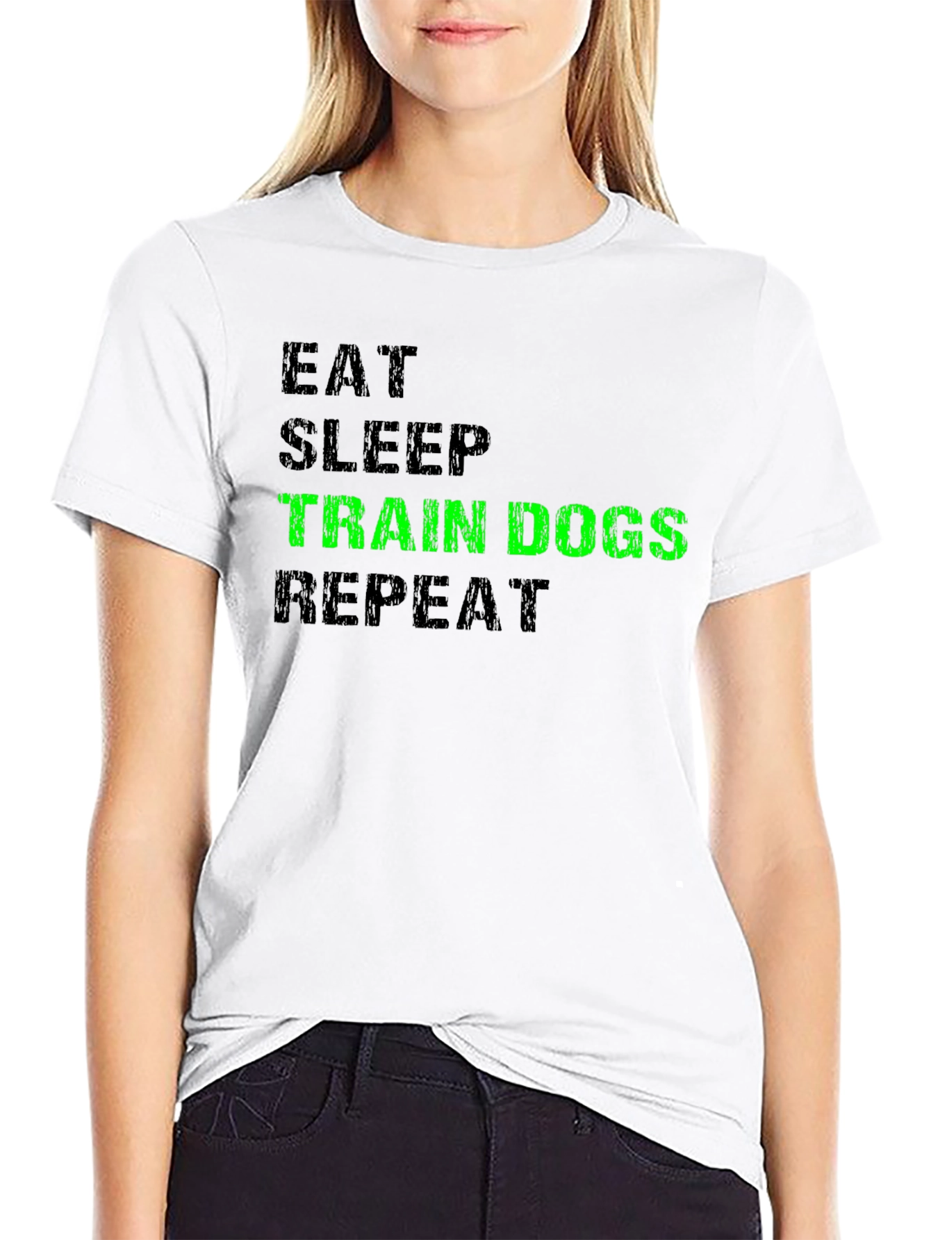 Eat Sleep Train Dogs Repeat T-Shirt