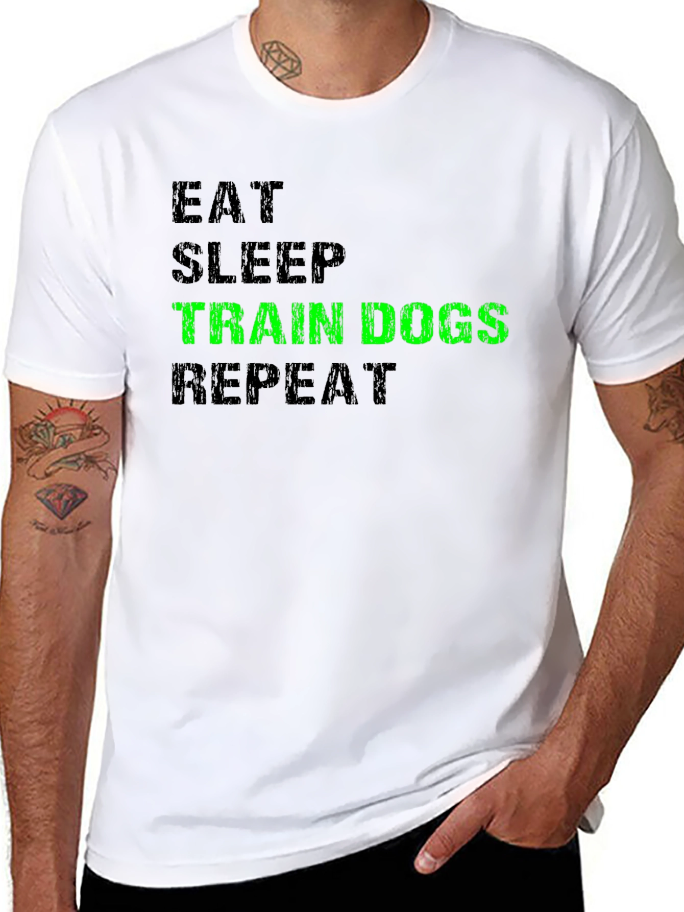 Eat Sleep Train Dogs Repeat T-Shirt