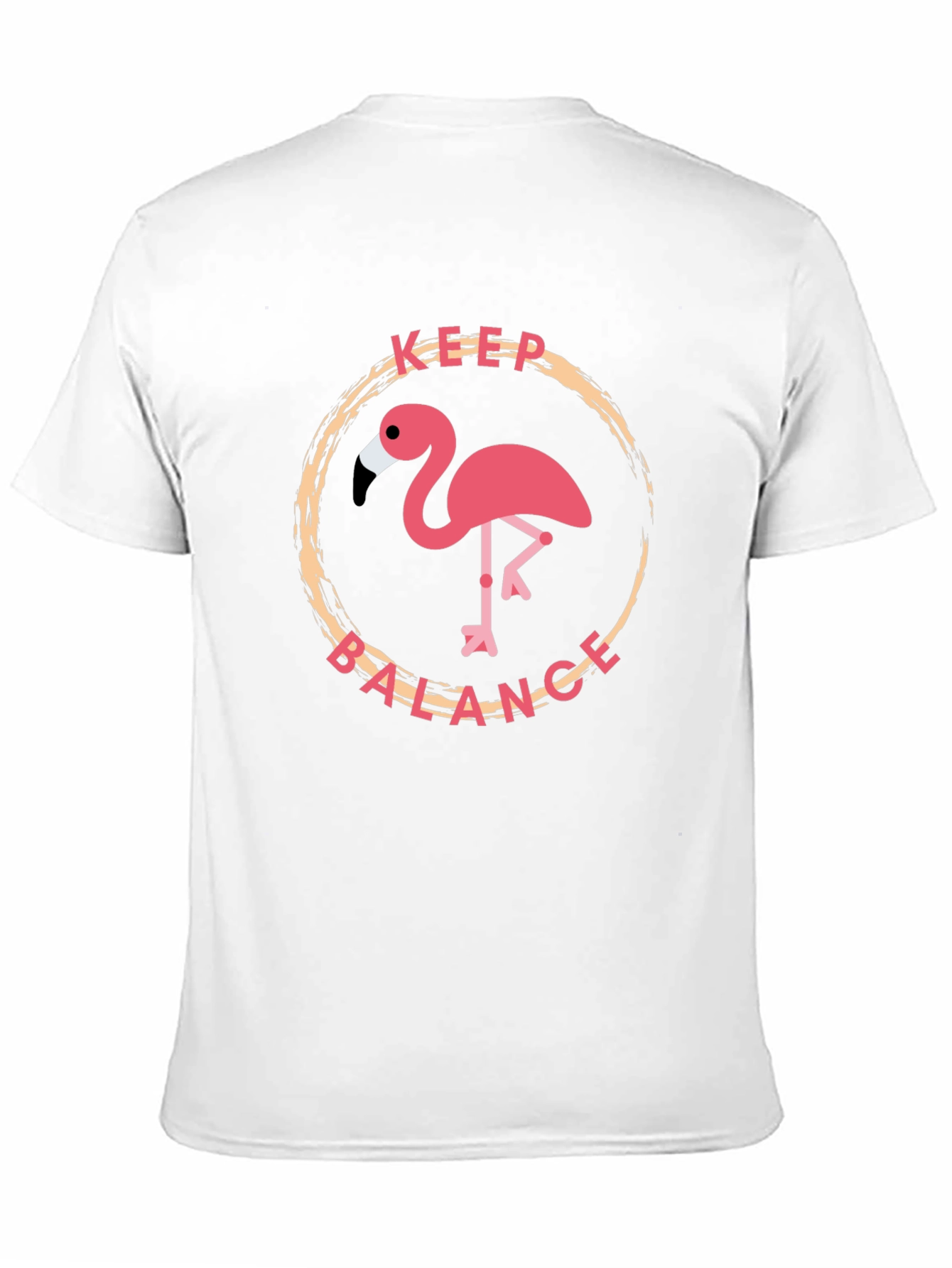 Keep Balance Flamingo Graphic T-Shirt
